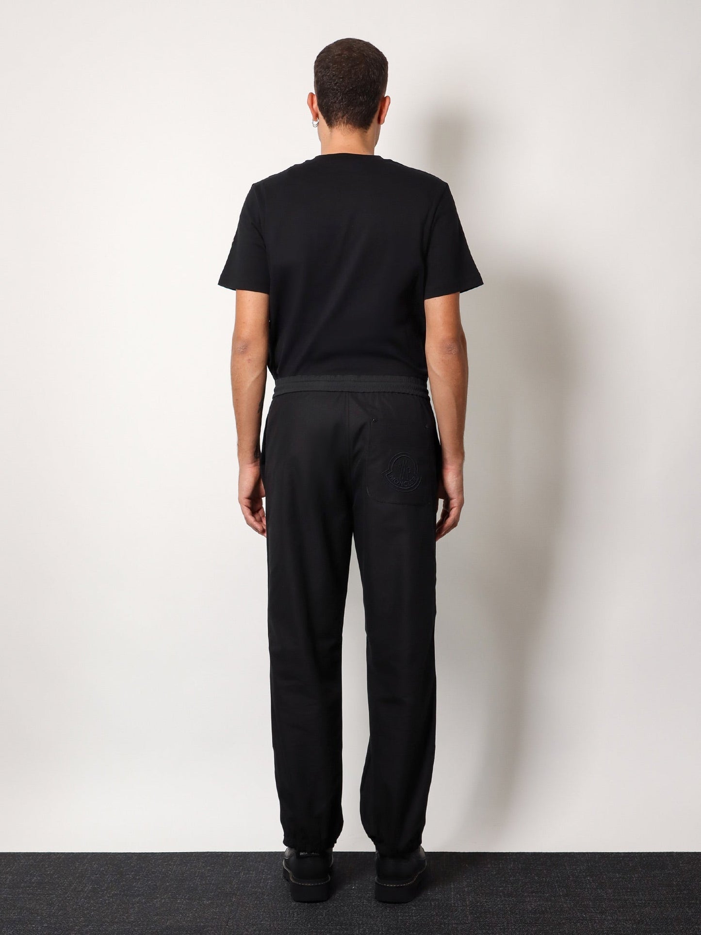 Moncler Cotton Blend Trouser With Drawstring