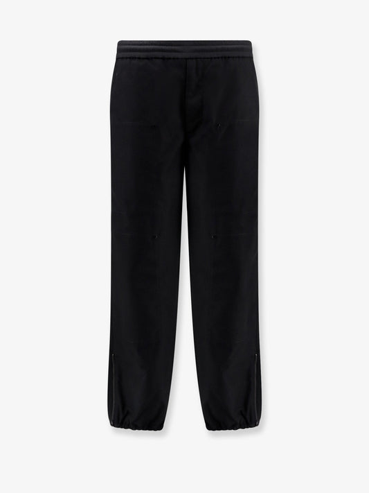 Moncler Cotton Blend Trouser With Drawstring
