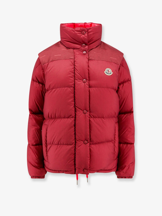 Moncler Verone Re/Icon Padded And Quilted Nylon Jacket With Frontal Logo Patch
