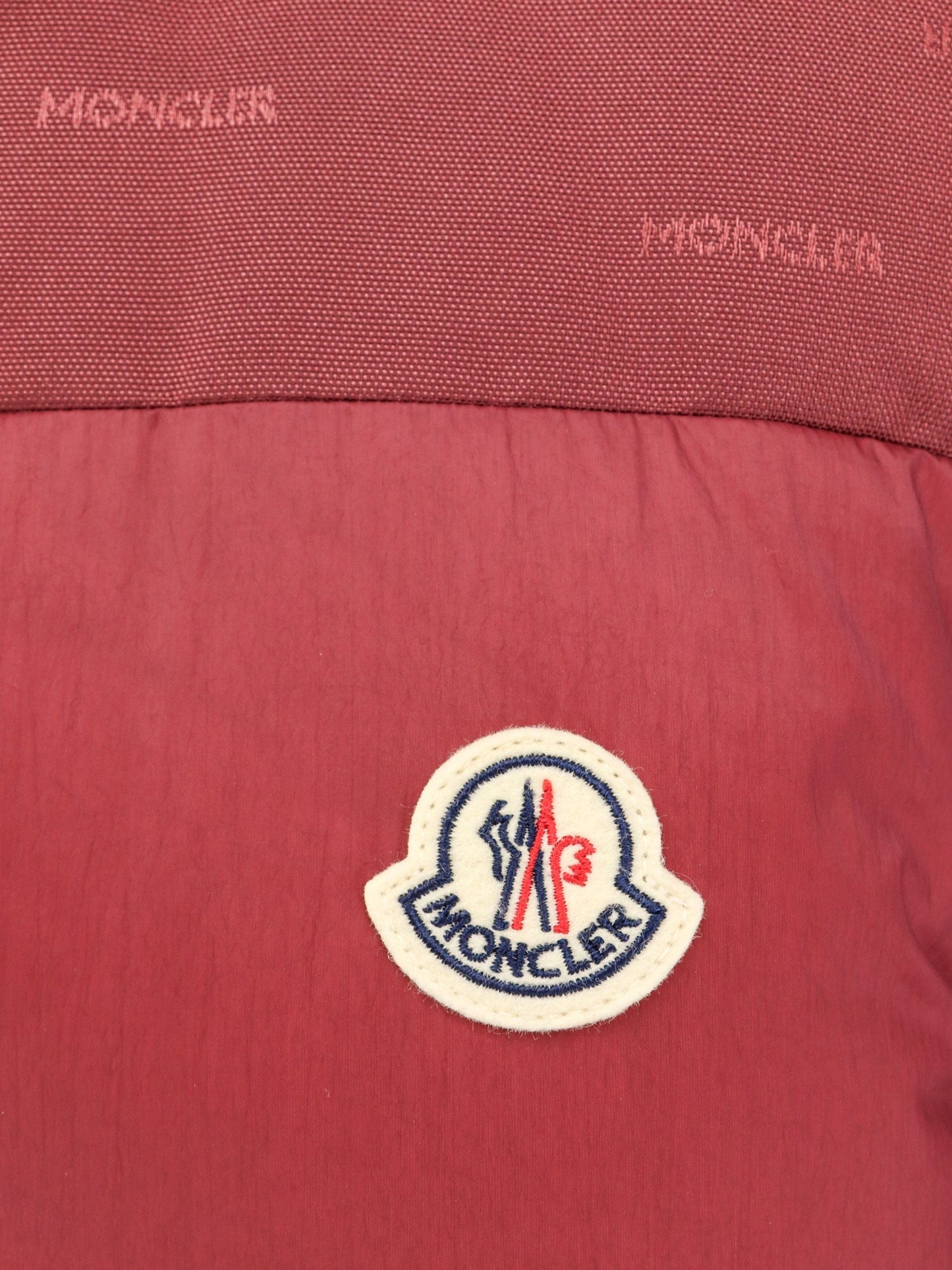 Moncler Verone Re/Icon Padded And Quilted Nylon Jacket With Frontal Logo Patch