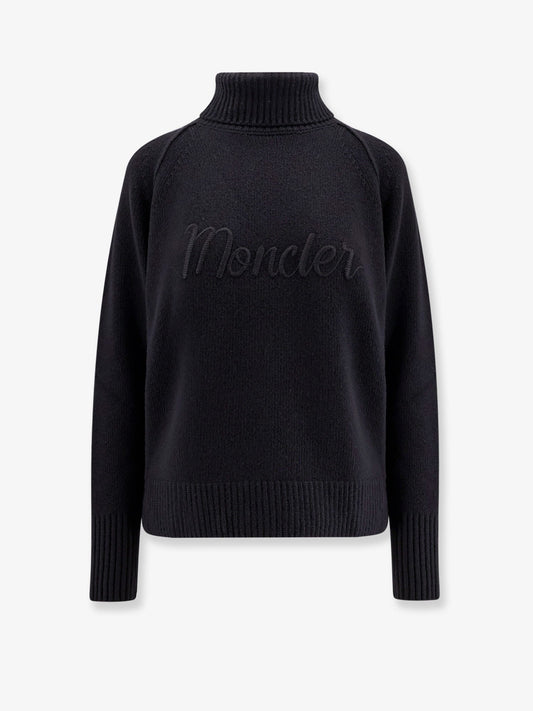 Moncler Virgin Wool And Cashmere Sweater With Moncler Embroidery