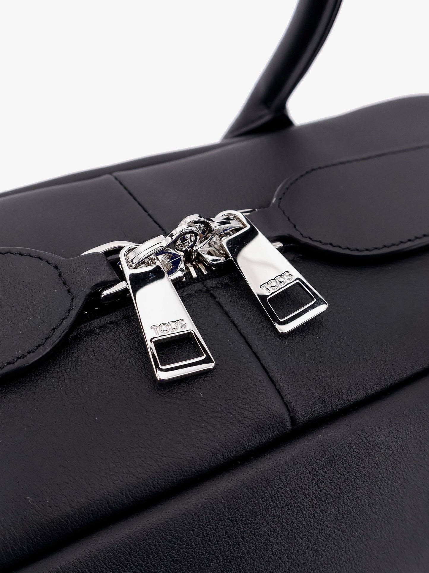 Tod's Leather Handbag With Engraved Logo