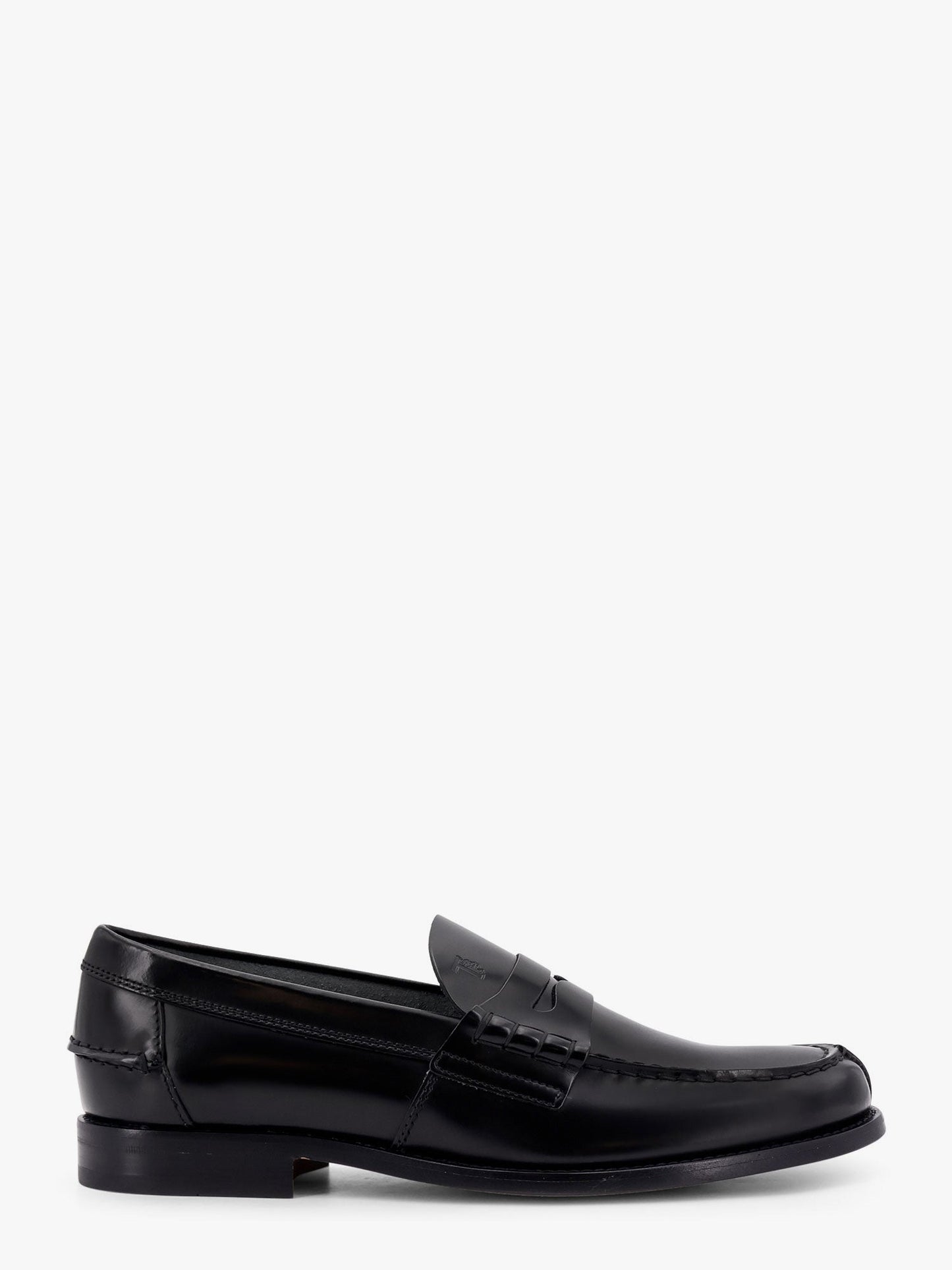 Tod's Leather Loafer With Logo Detail