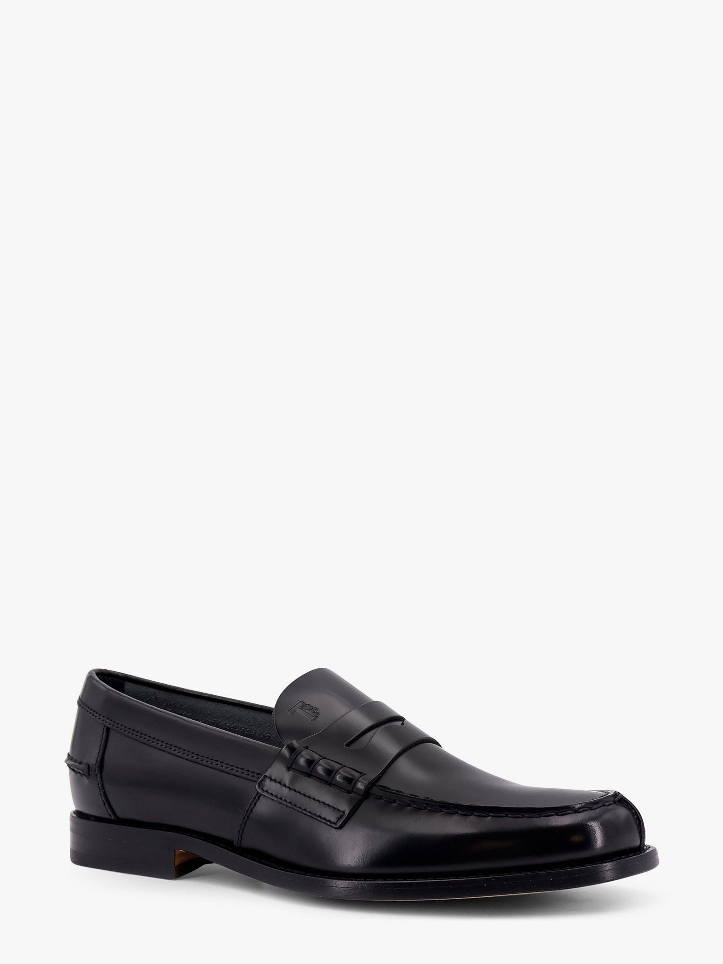 Tod's Leather Loafer With Logo Detail