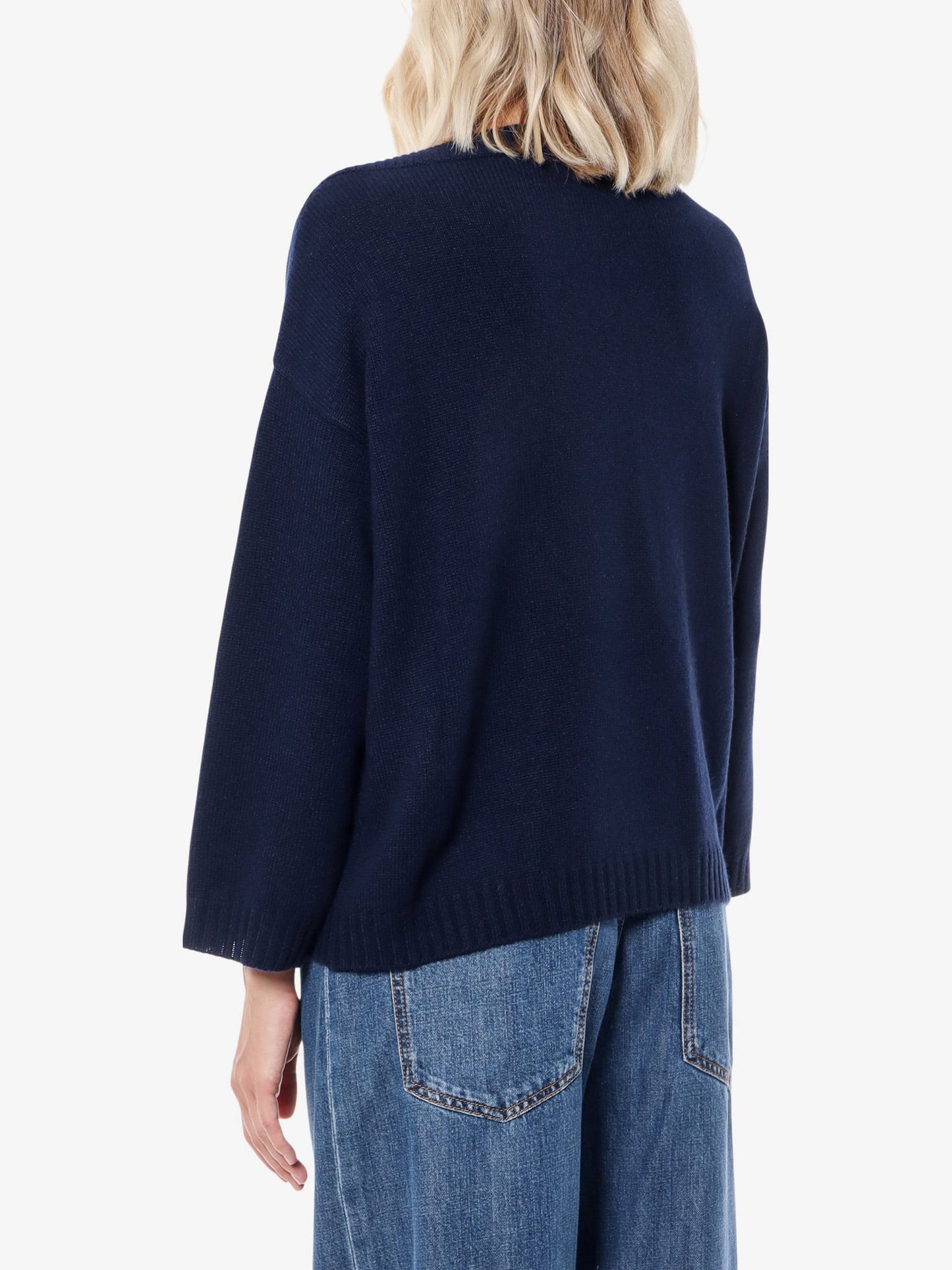 Valentino Cashmere Sweater With Metallic V Detail