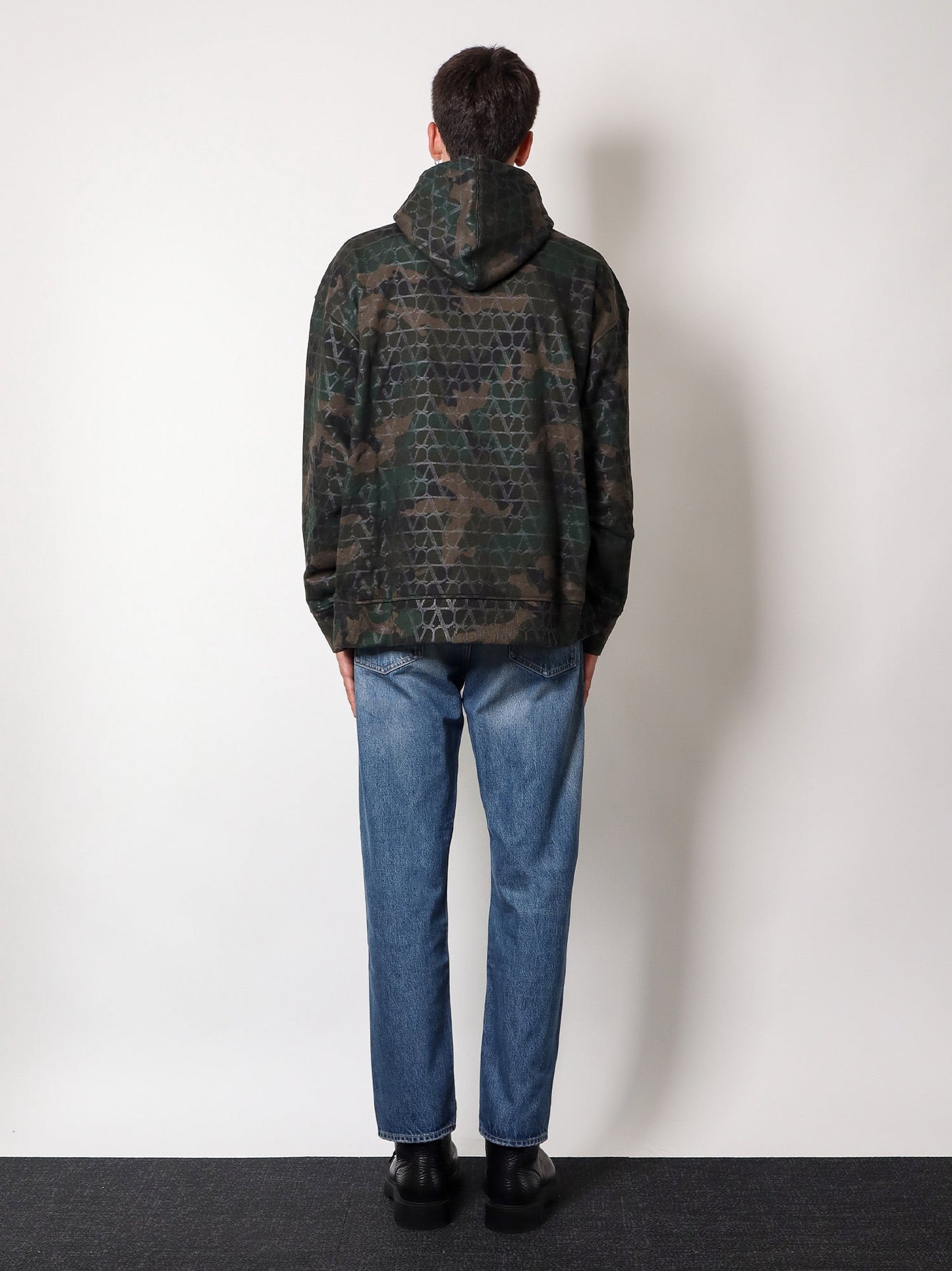 Valentino Jersey Sweatshirt With Toile Iconographe Camouflage Print