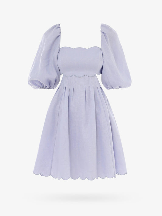 Zimmermann Linen Dress With Cut Out Detail