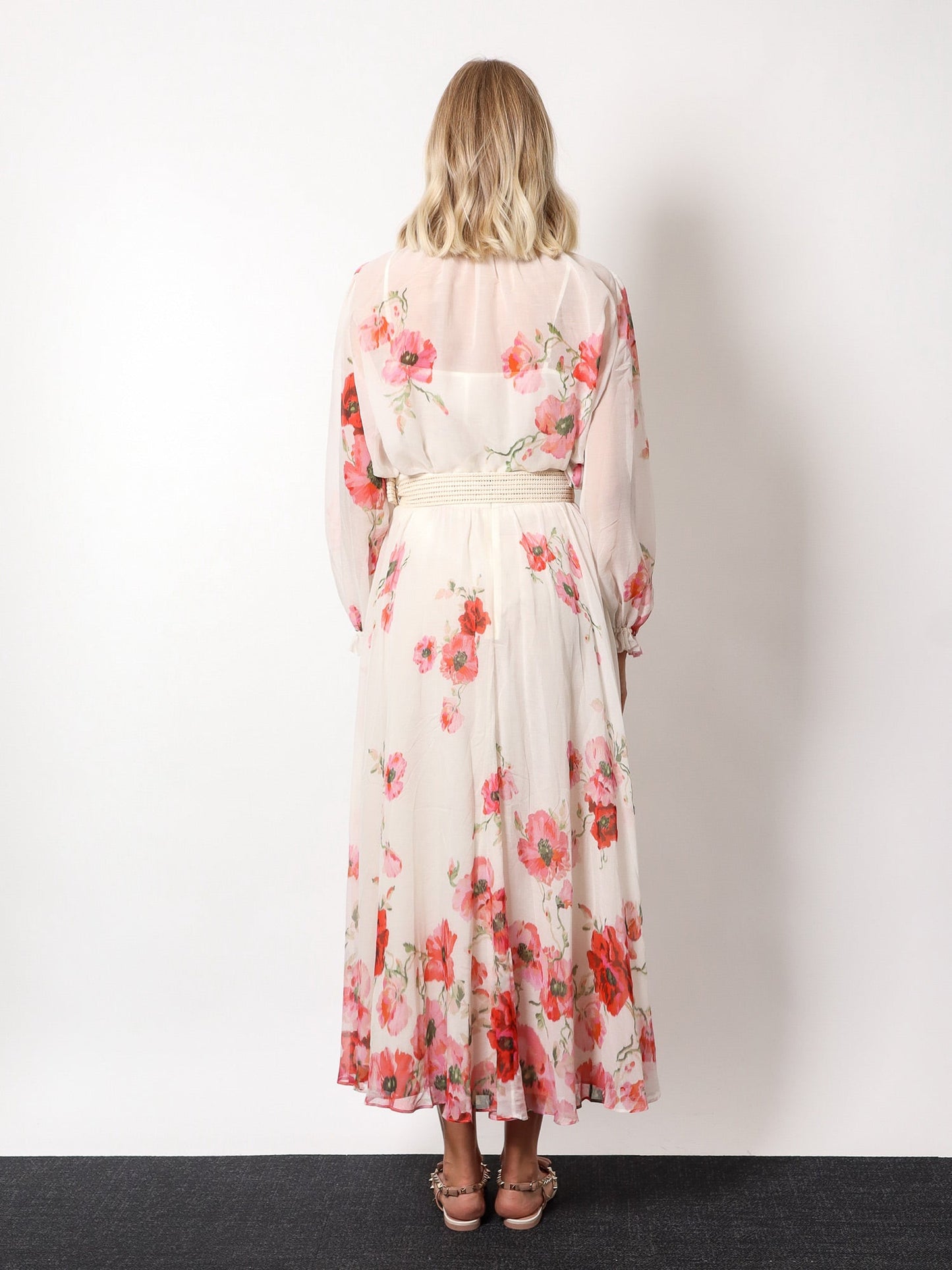 Zimmermann Cotton And Silk Skirt With Floral Print