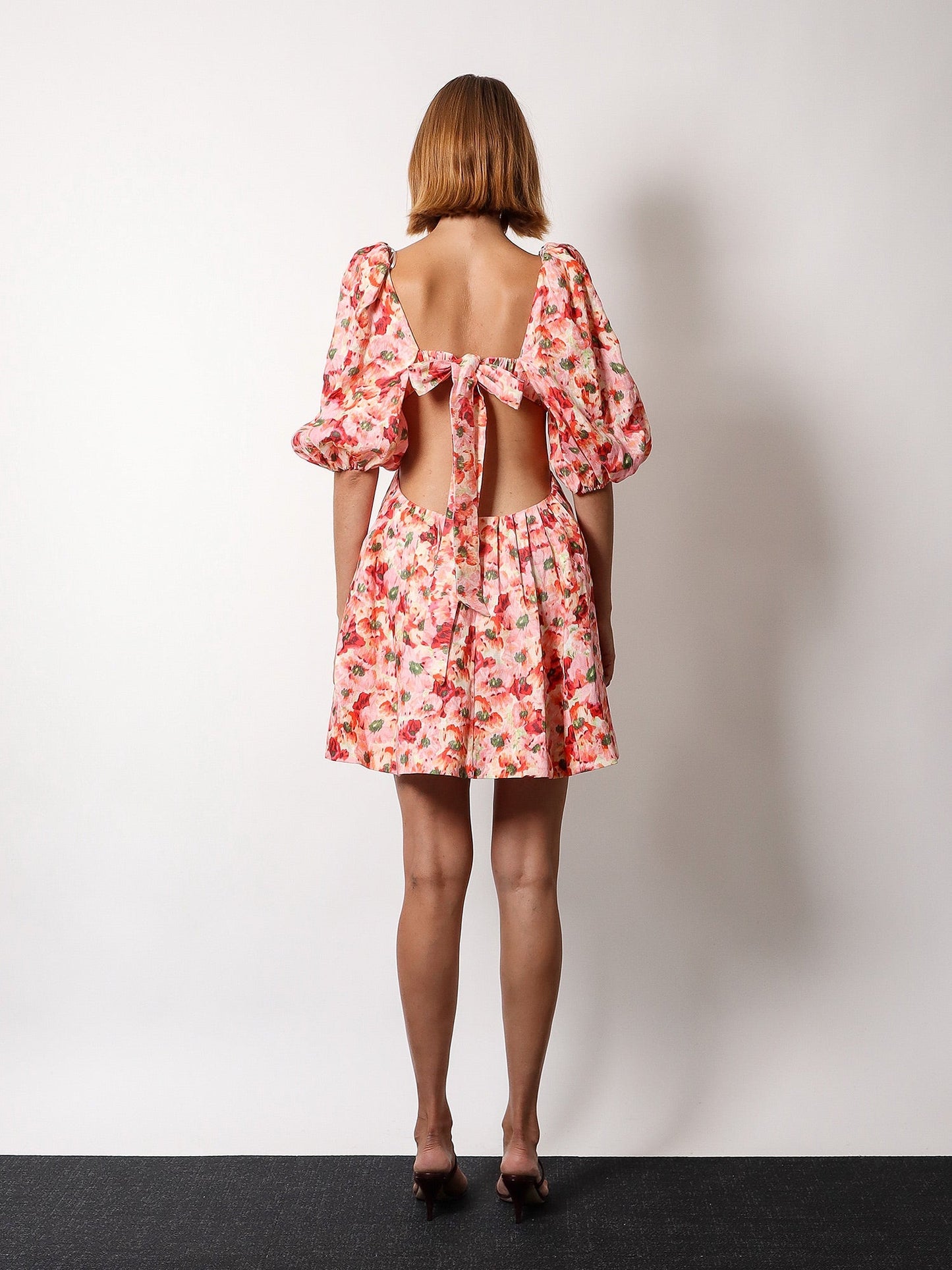 Zimmermann Linen Dress With Floral Print