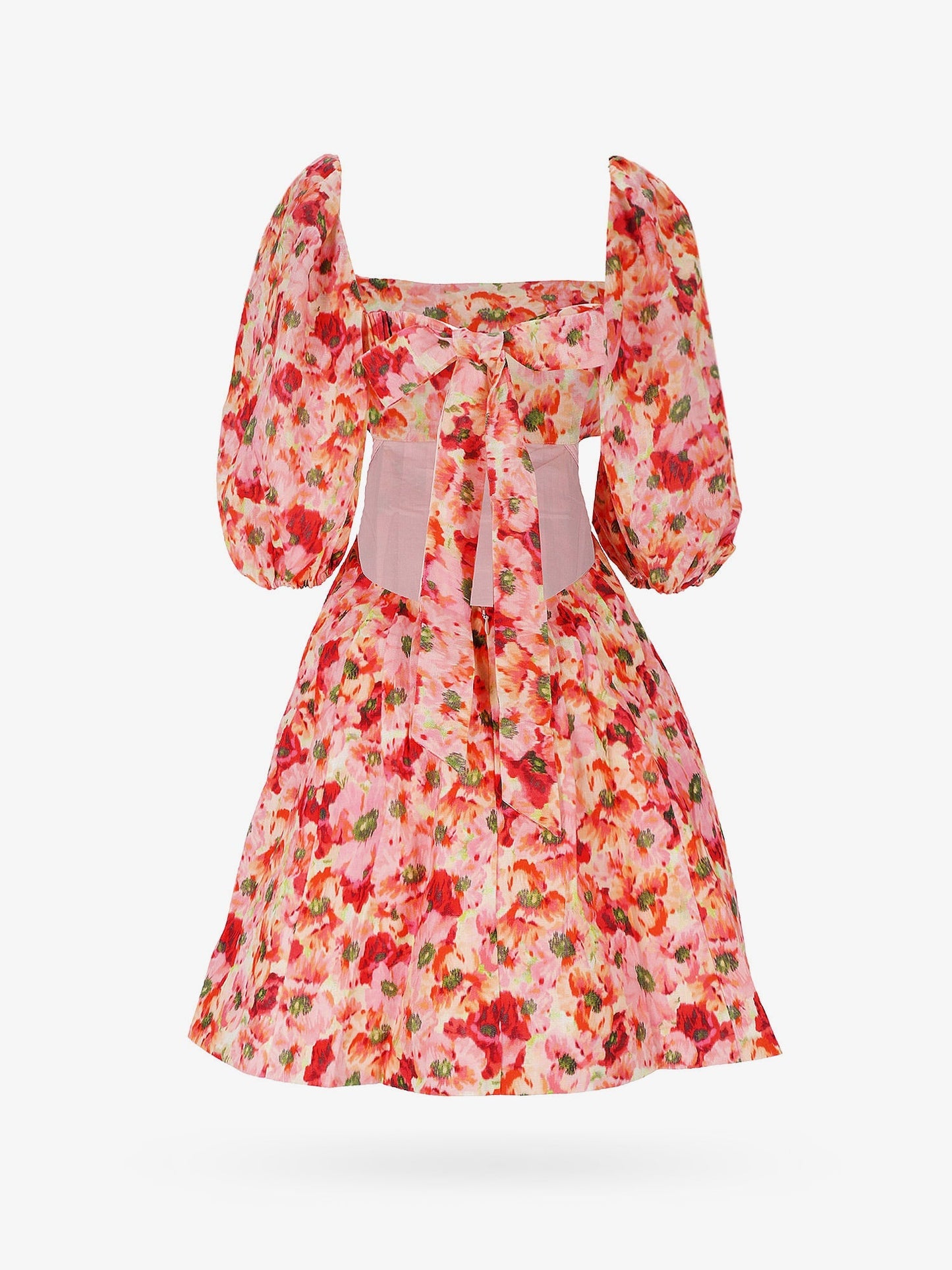 Zimmermann Linen Dress With Floral Print