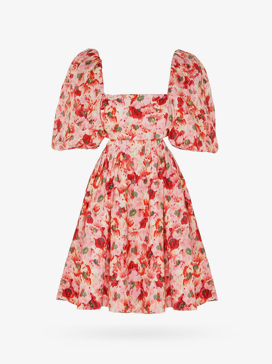 Zimmermann Linen Dress With Floral Print