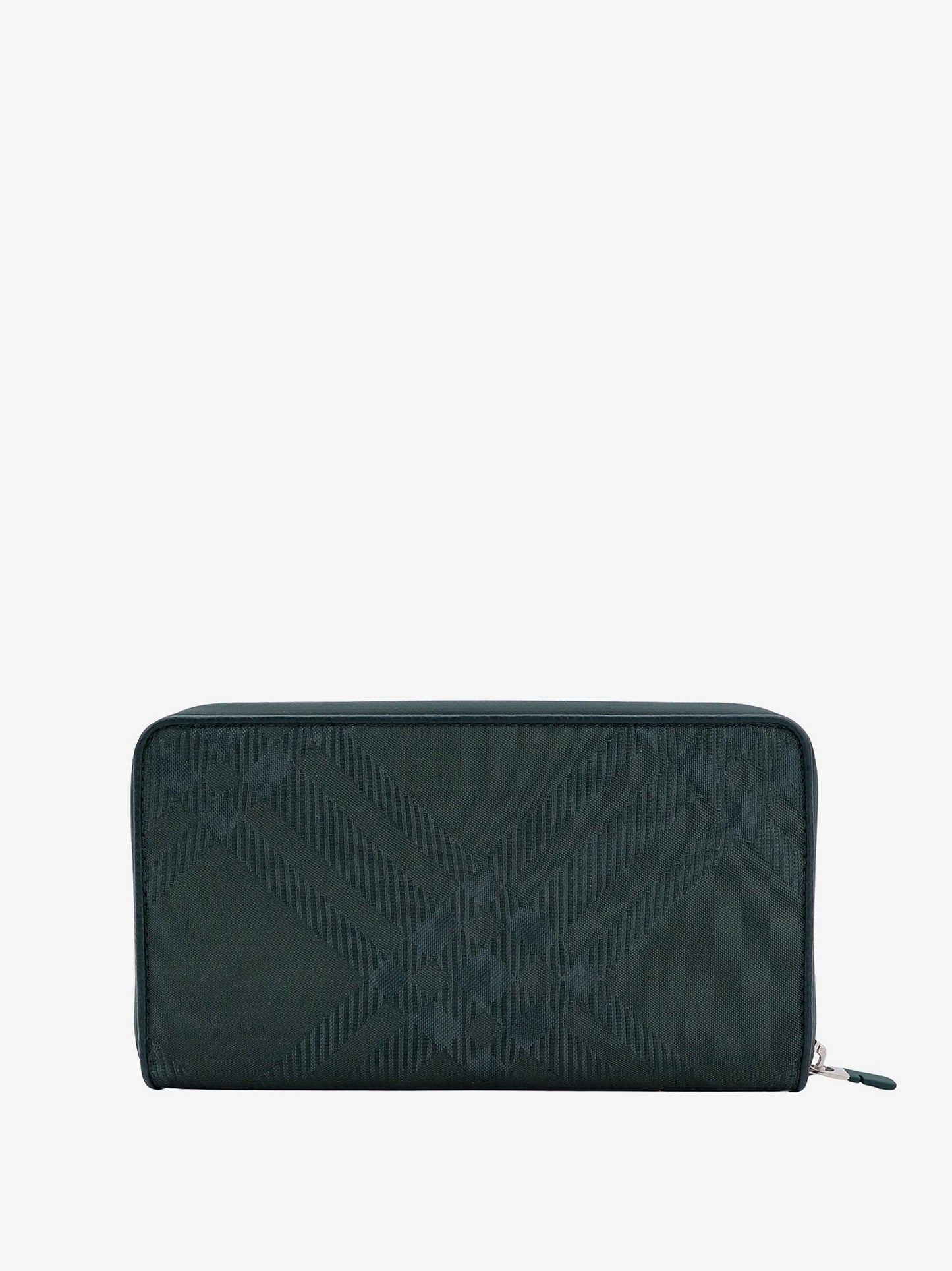 Burberry Coated Canvas Wallet With Check Motif
