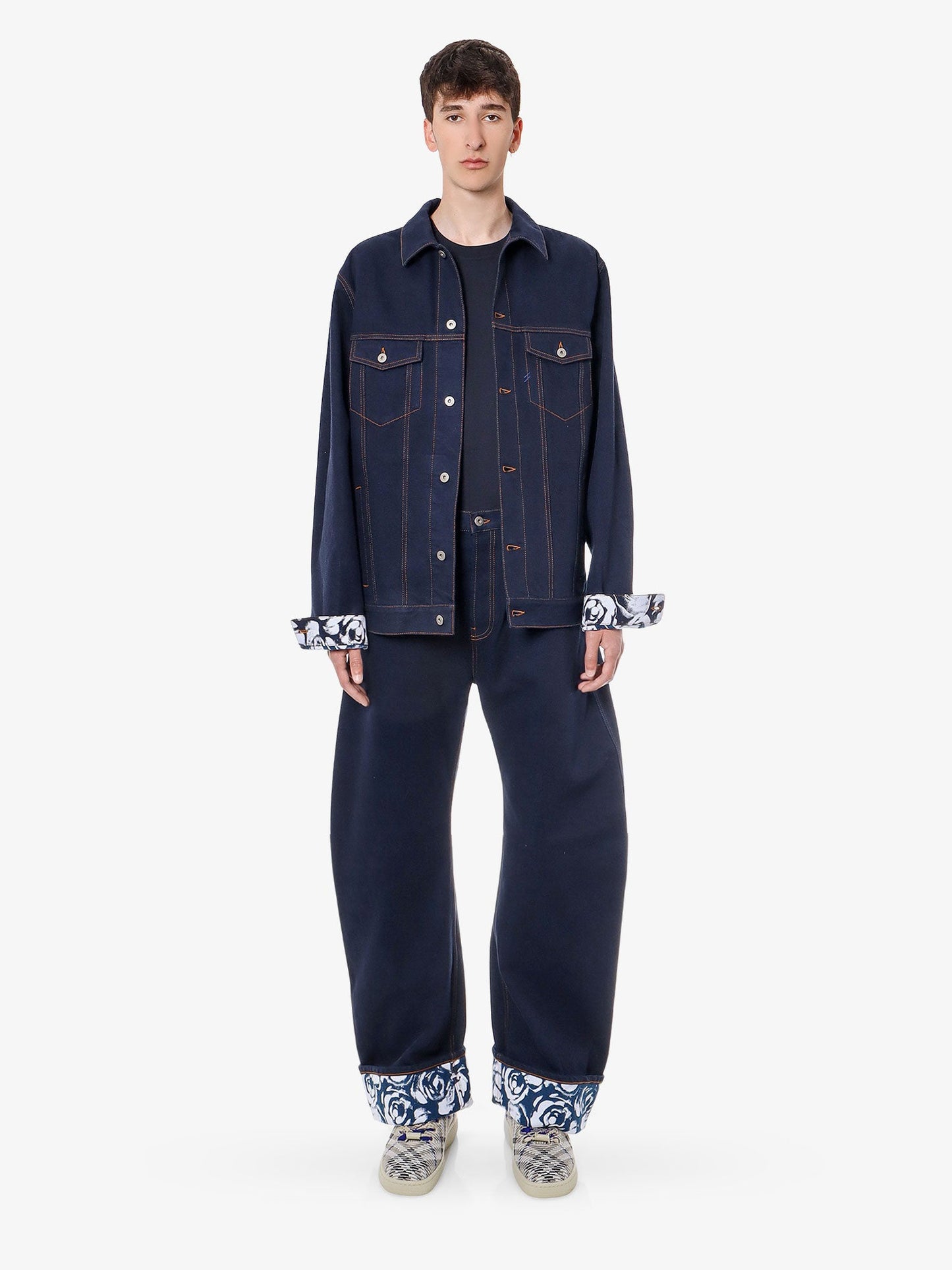 Burberry Denim Jacket With Floral Print