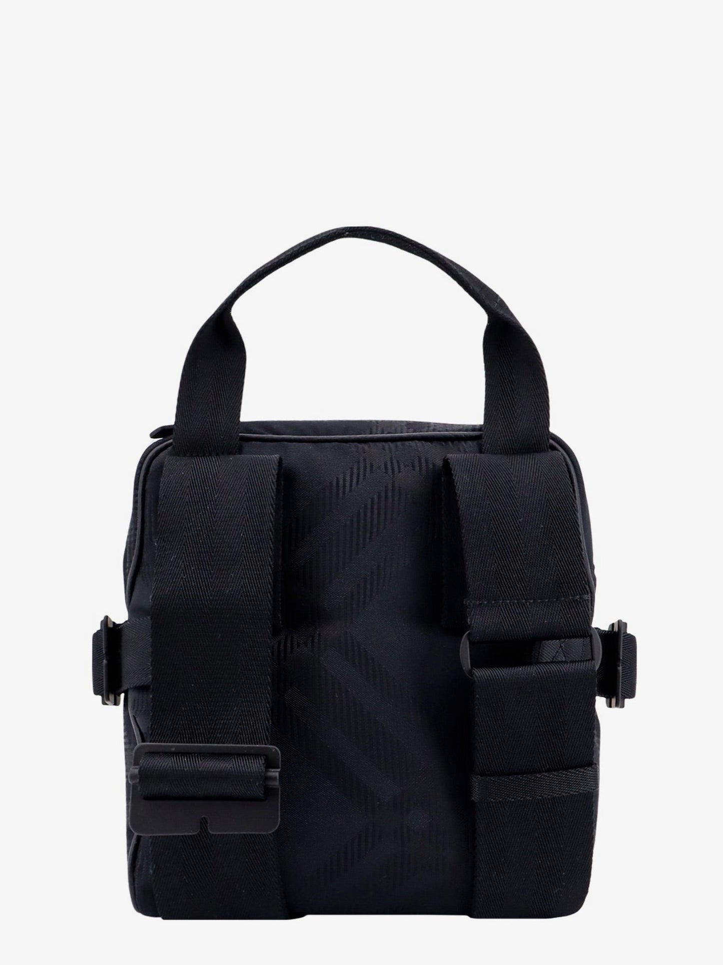 Burberry Nylon Shoulder Bag With Check Motif