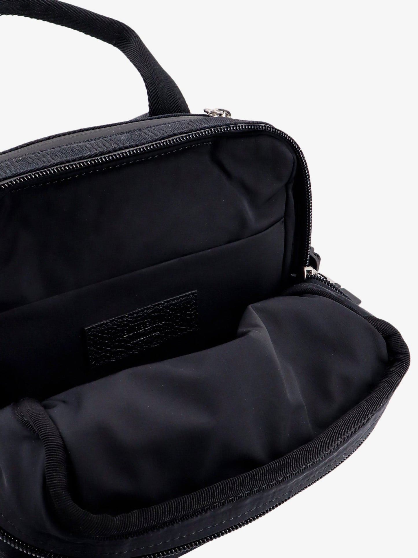 Burberry Nylon Shoulder Bag With Check Motif