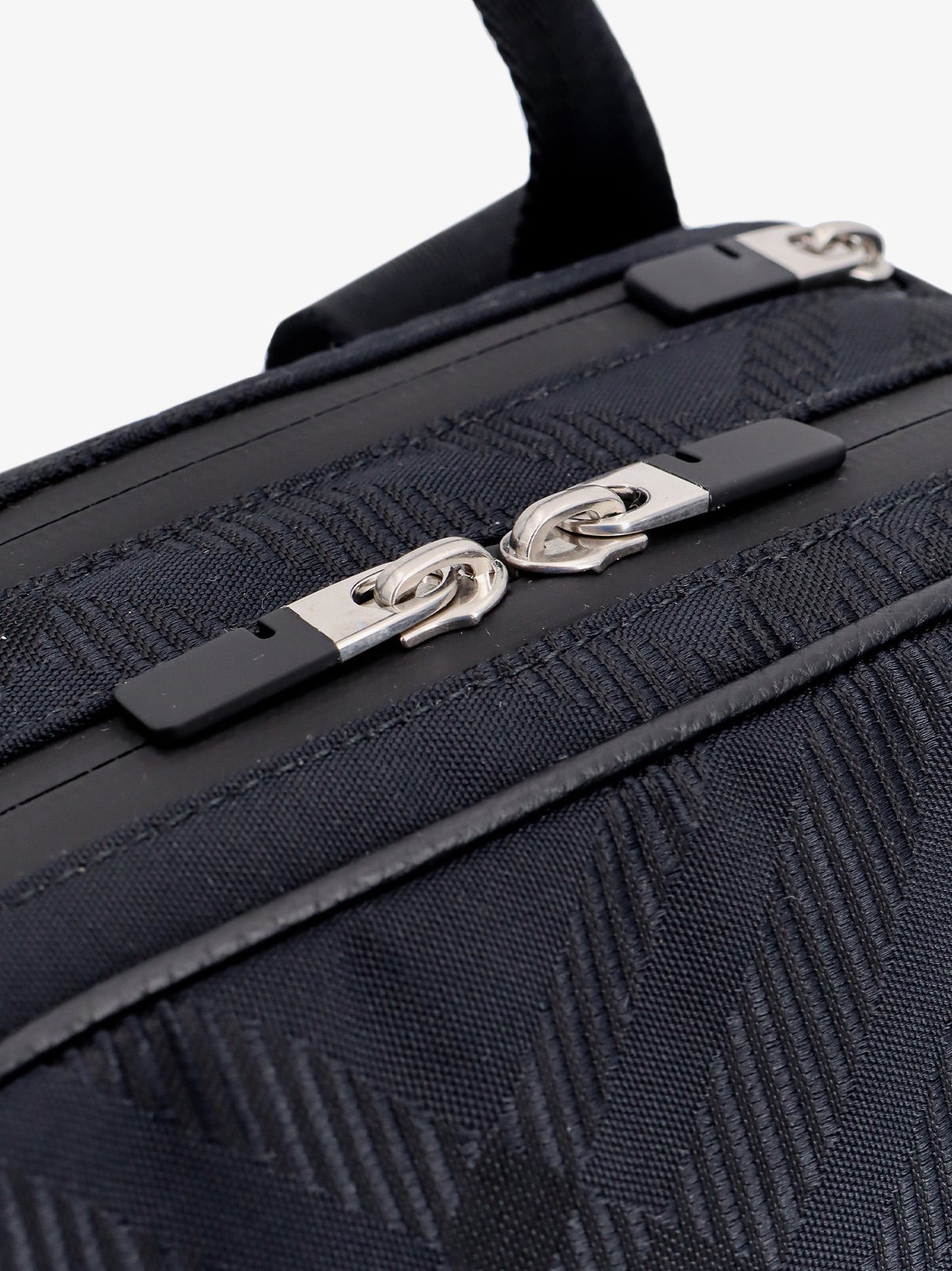 Burberry Nylon Shoulder Bag With Check Motif