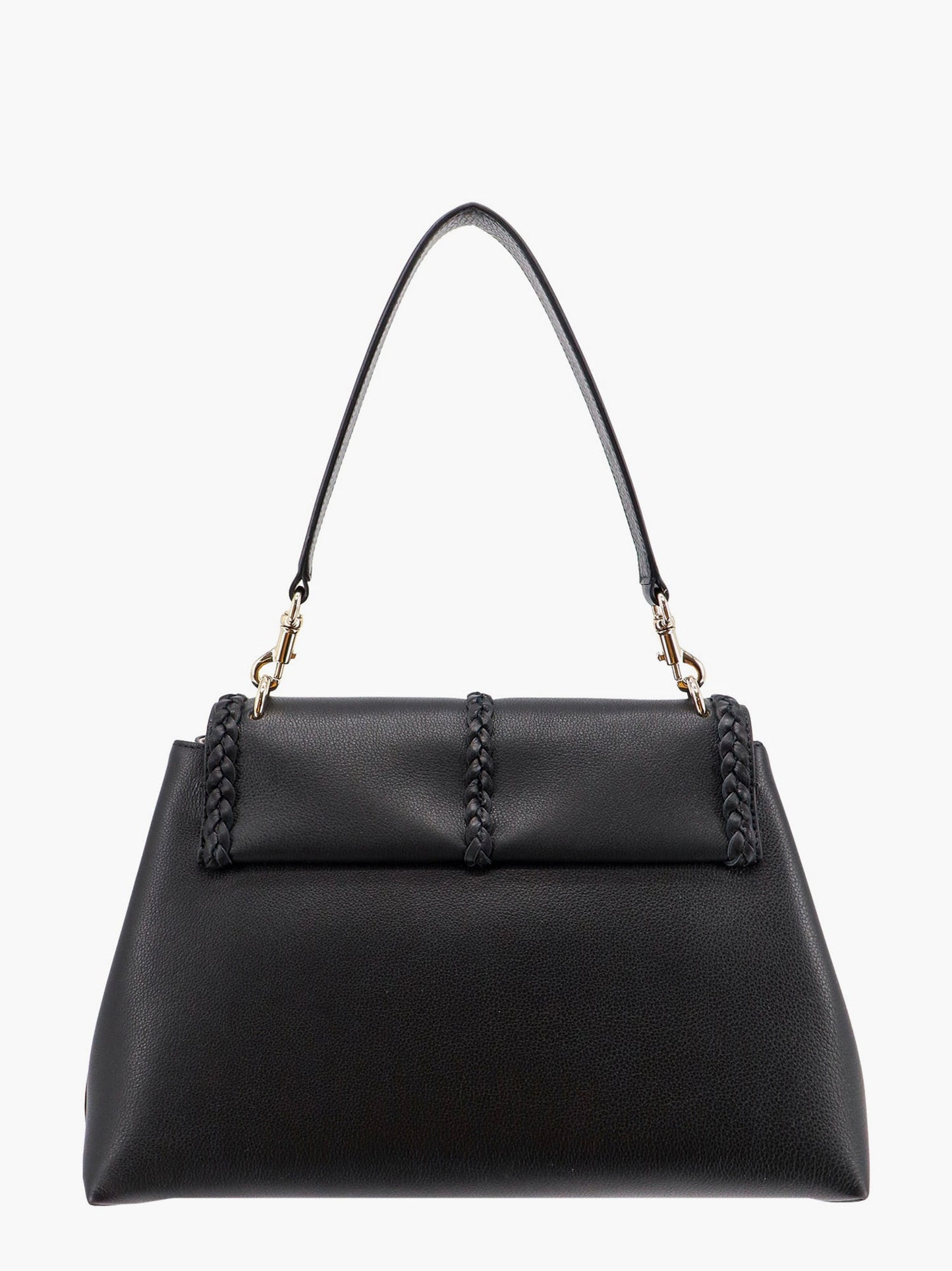 Chloe' Leather Shoulder Bag With Tassels