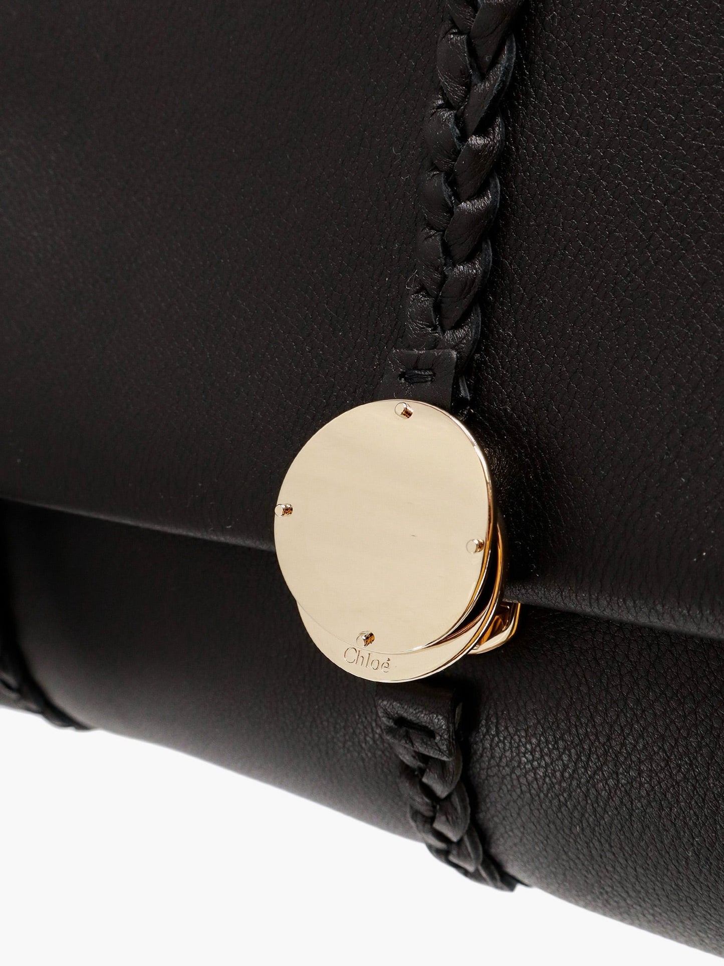 Chloe' Leather Shoulder Bag With Tassels