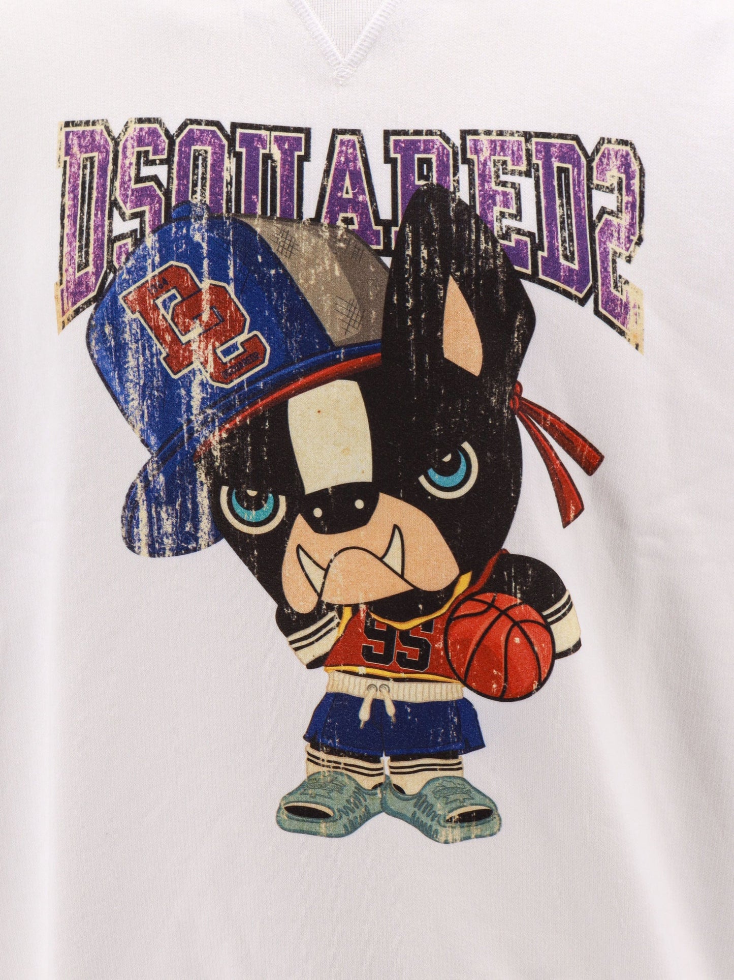 Dsquared2 Cotton Sweatshirt With Frontal Print