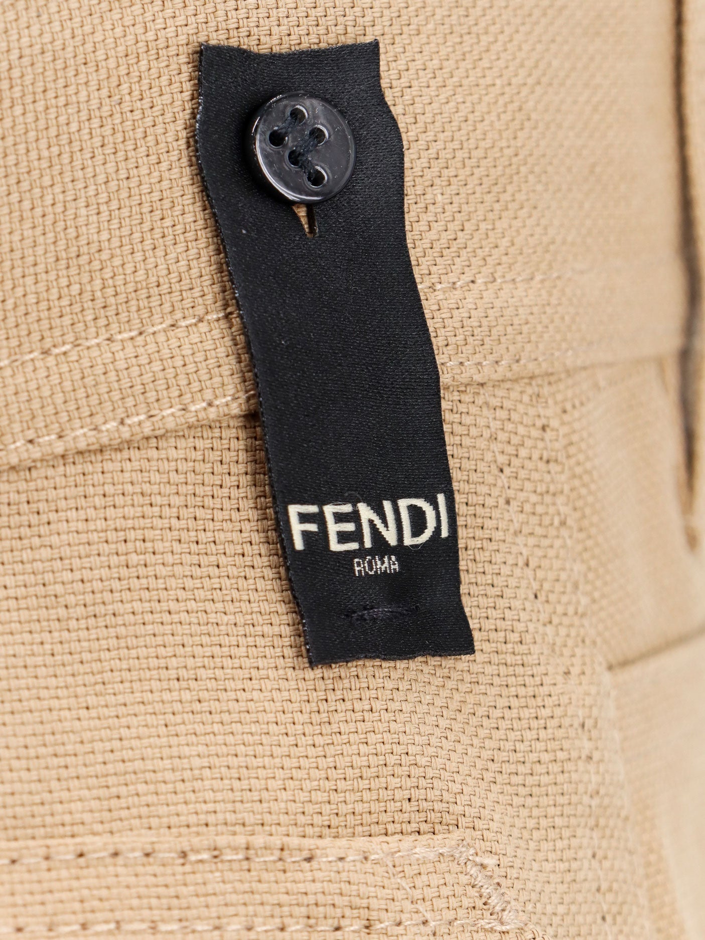 Fendi Paper Canvas Bermuda Shorts