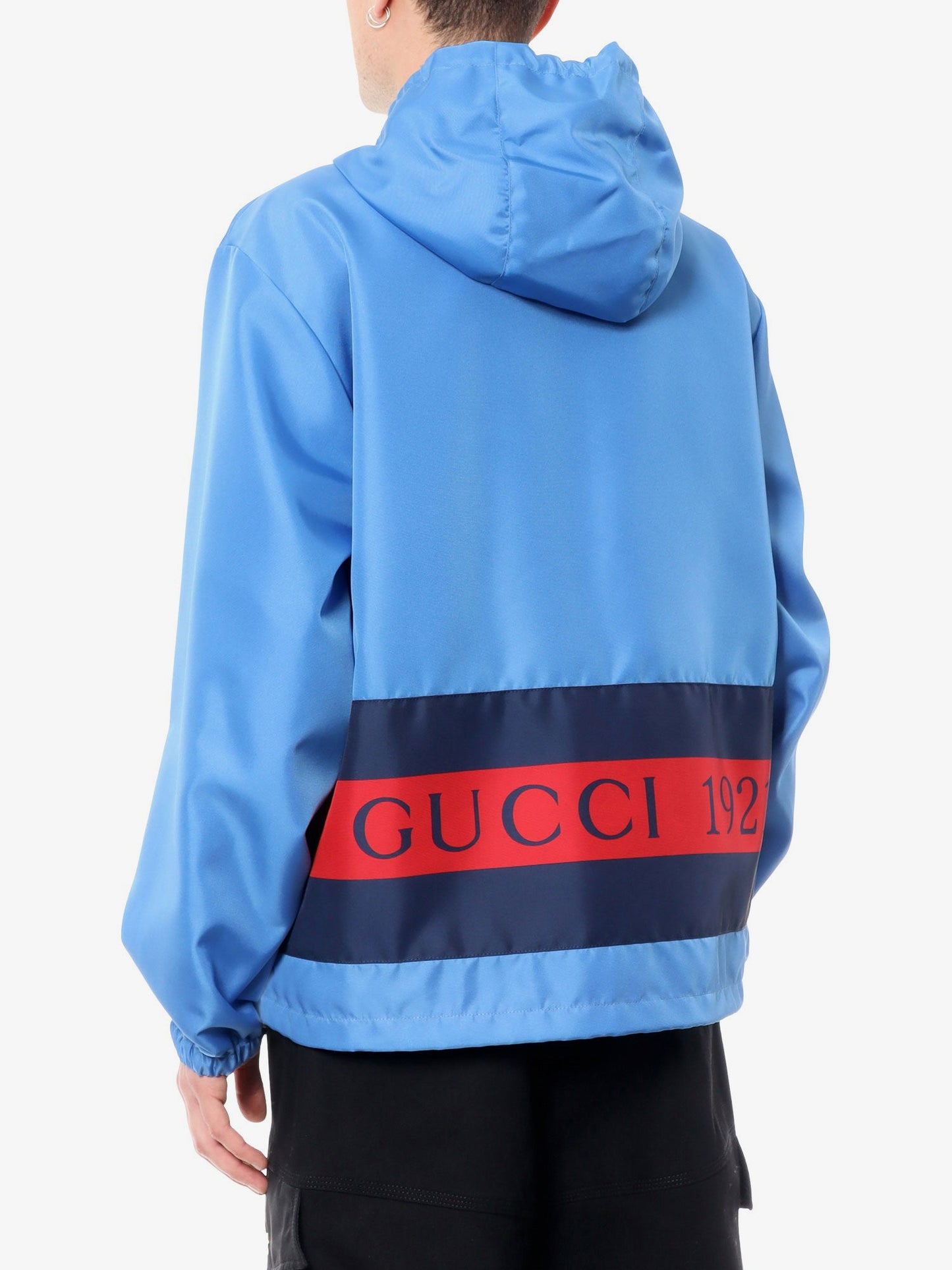 Gucci Nylon Jacket With Web And Gucci 1921 Details