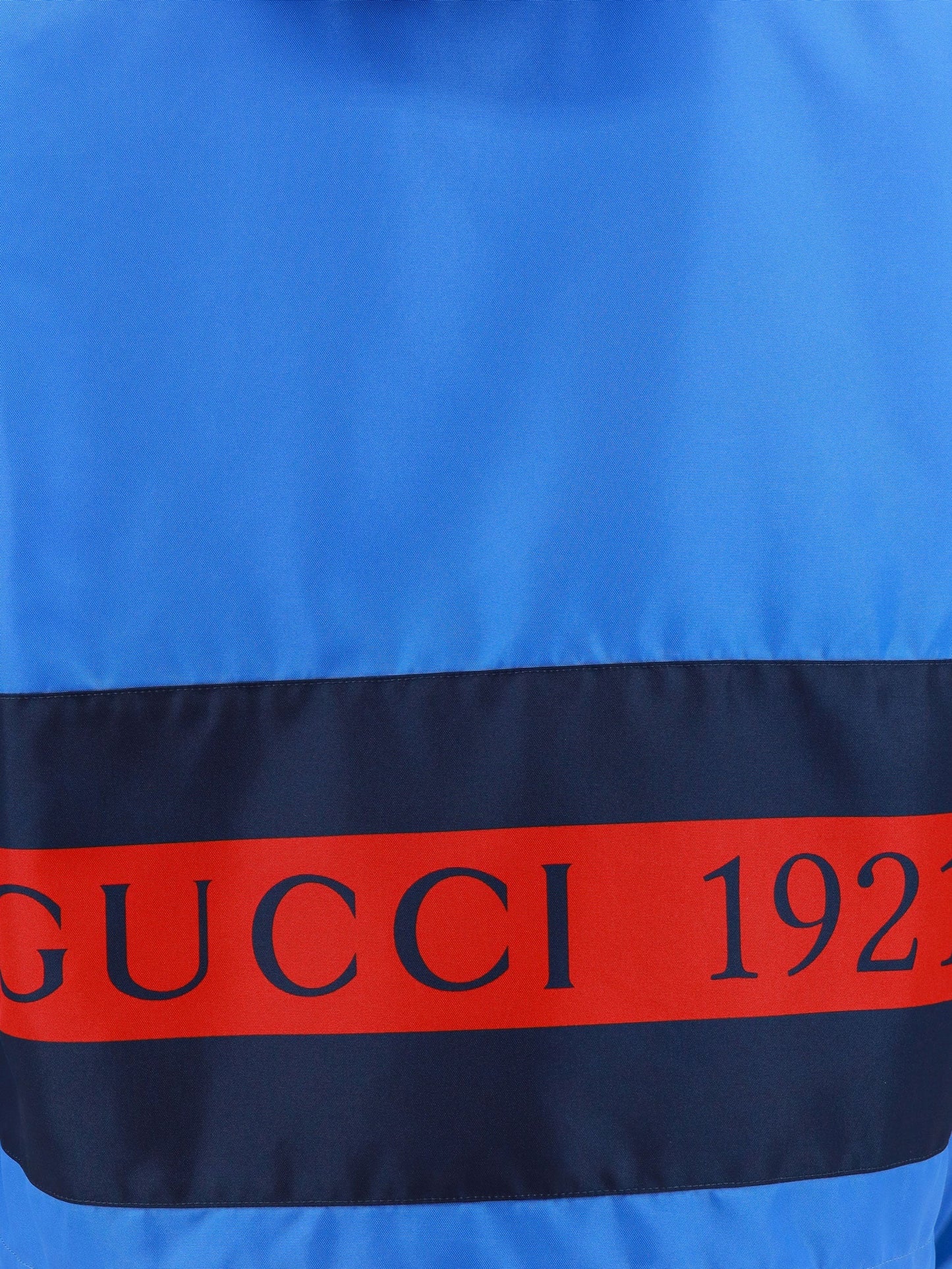 Gucci Nylon Jacket With Web And Gucci 1921 Details