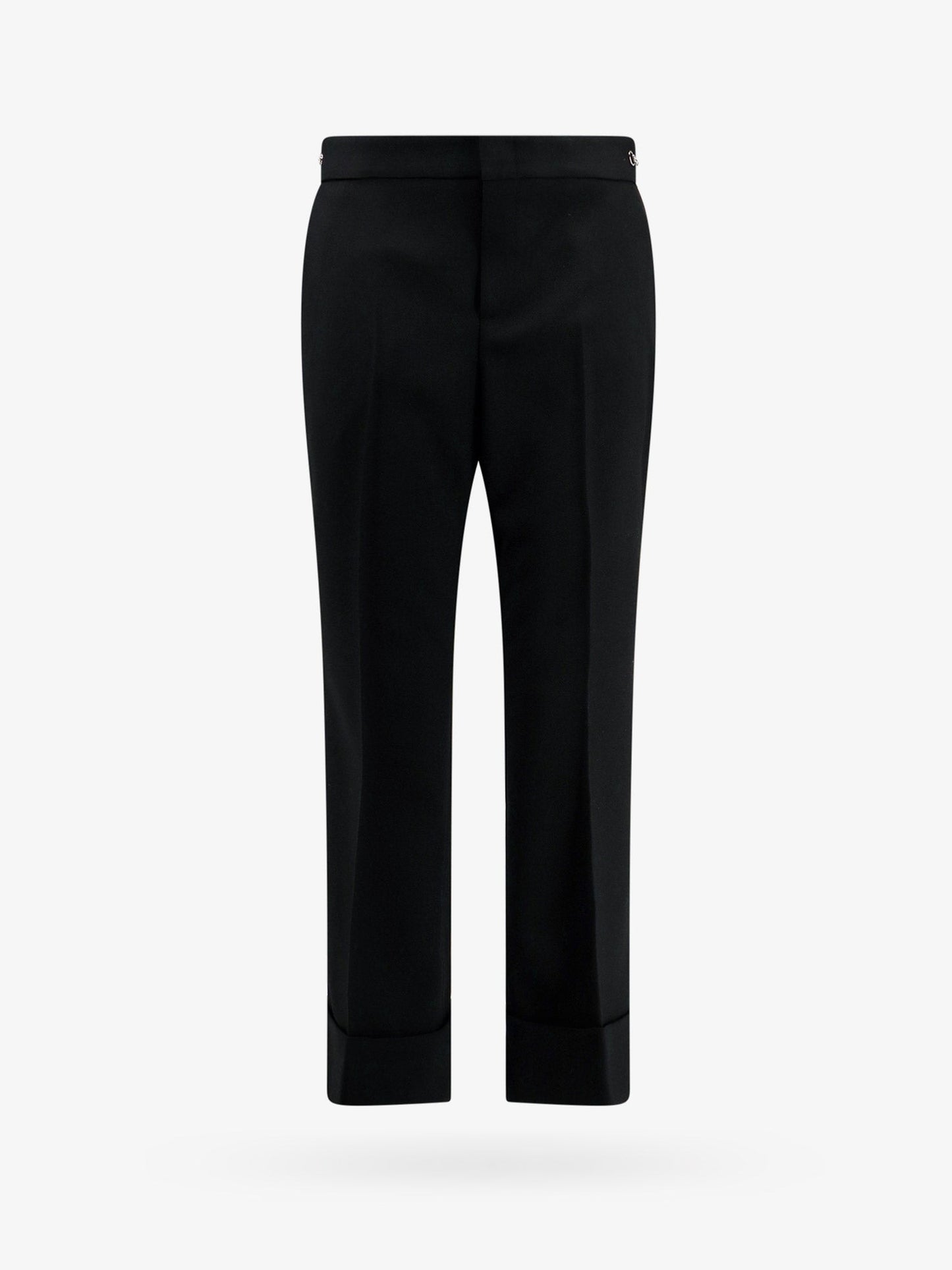 Gucci Wool Trouser With Horsebit Metal Detail