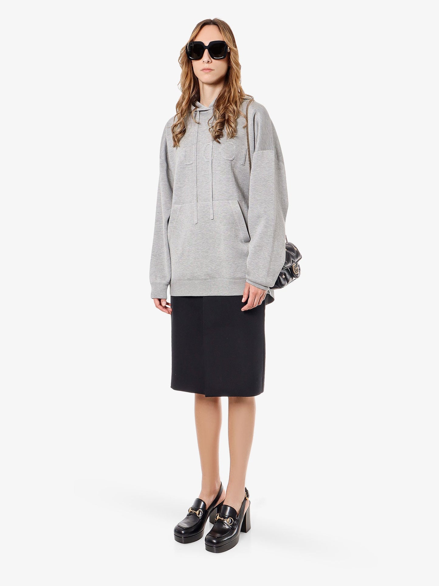 Gucci Sweatshirt With Embossed Gucci Logo