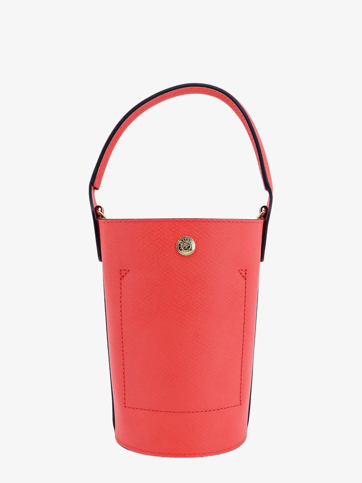 LONGCHAMP PARIS - Leather bucket bag with engraved logo