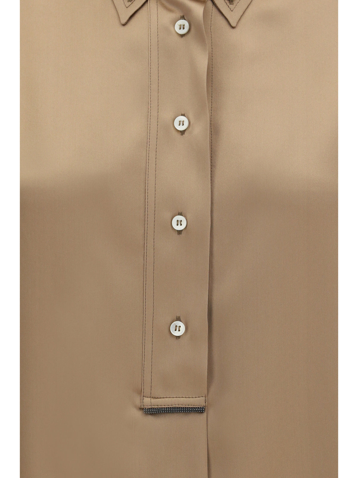 Brunello Cucinelli Silk Shirt - Praline