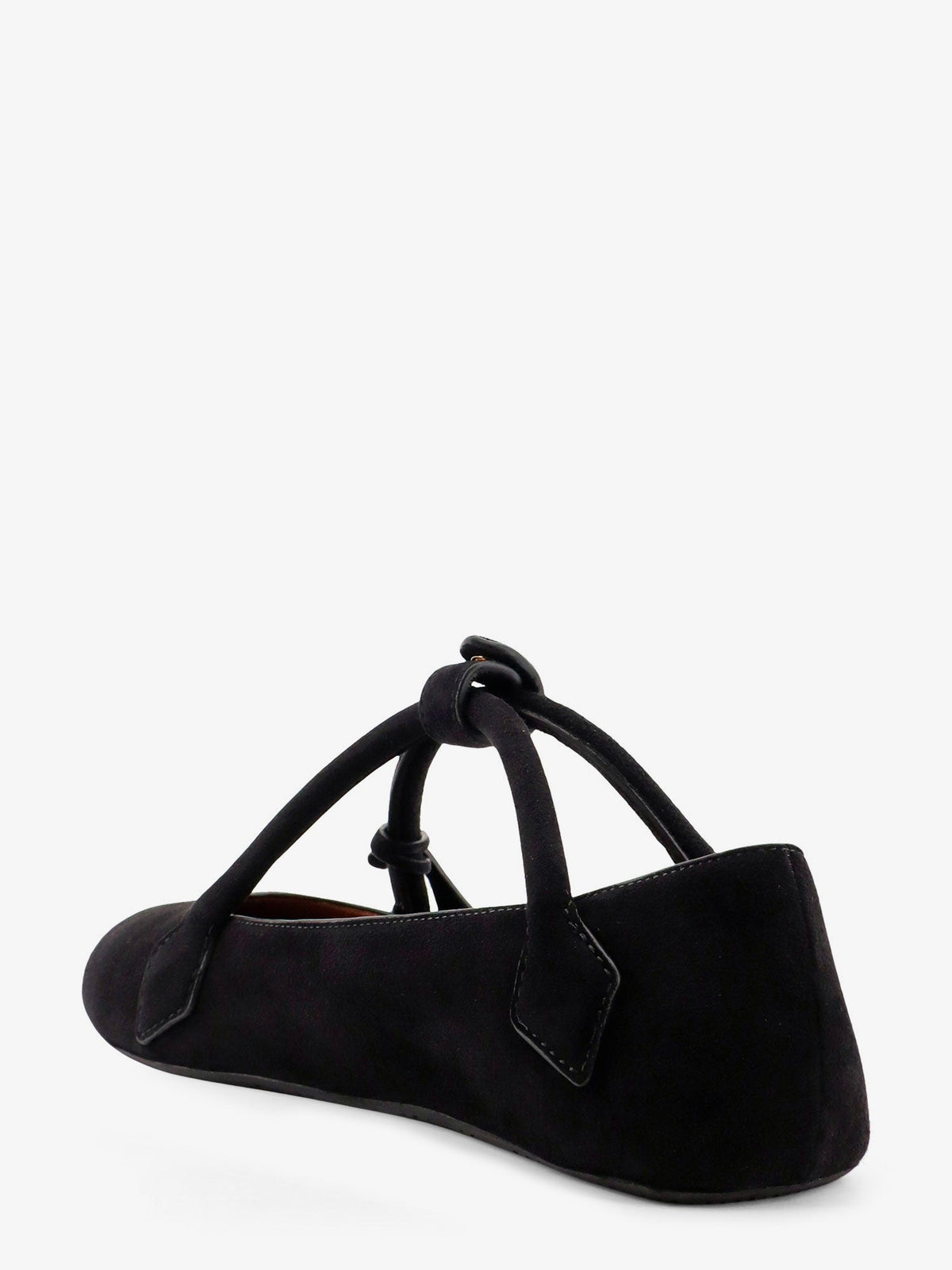 Alaia Le Teckel Suede Ballet Flats - Noir
