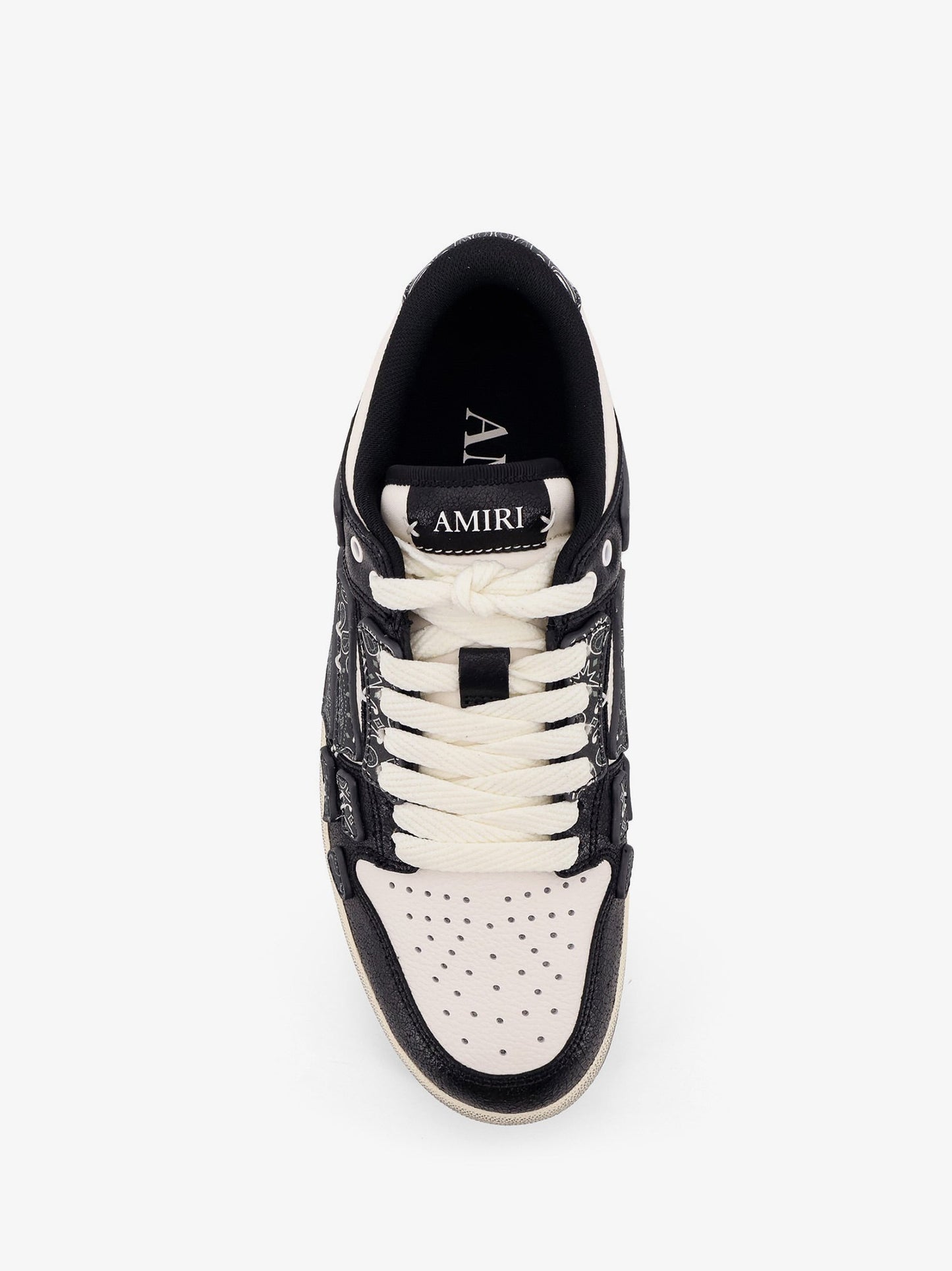 Amiri Bandana Skel Top Low Leather Low Top Sneakers