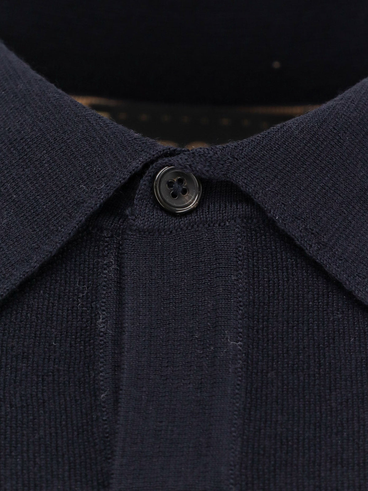 Boss Virgin wool polo shirt - Dark Blue