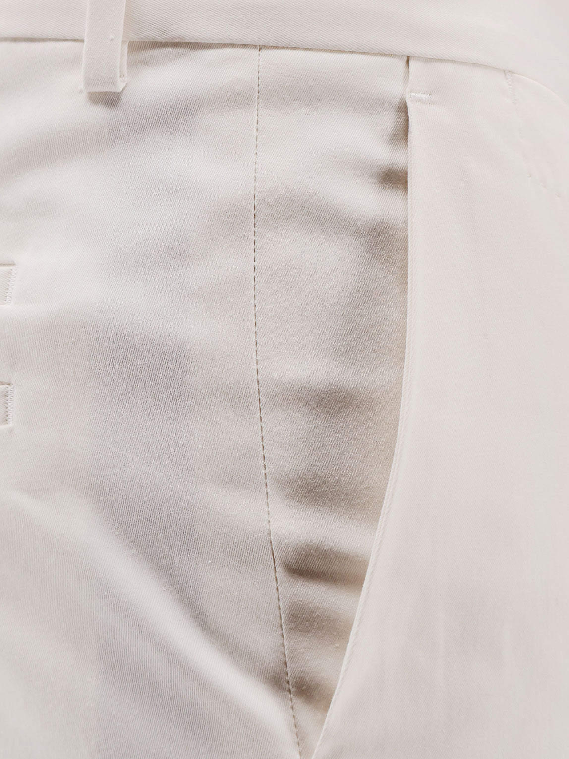 Boss Cotton and silk trousers - Open White