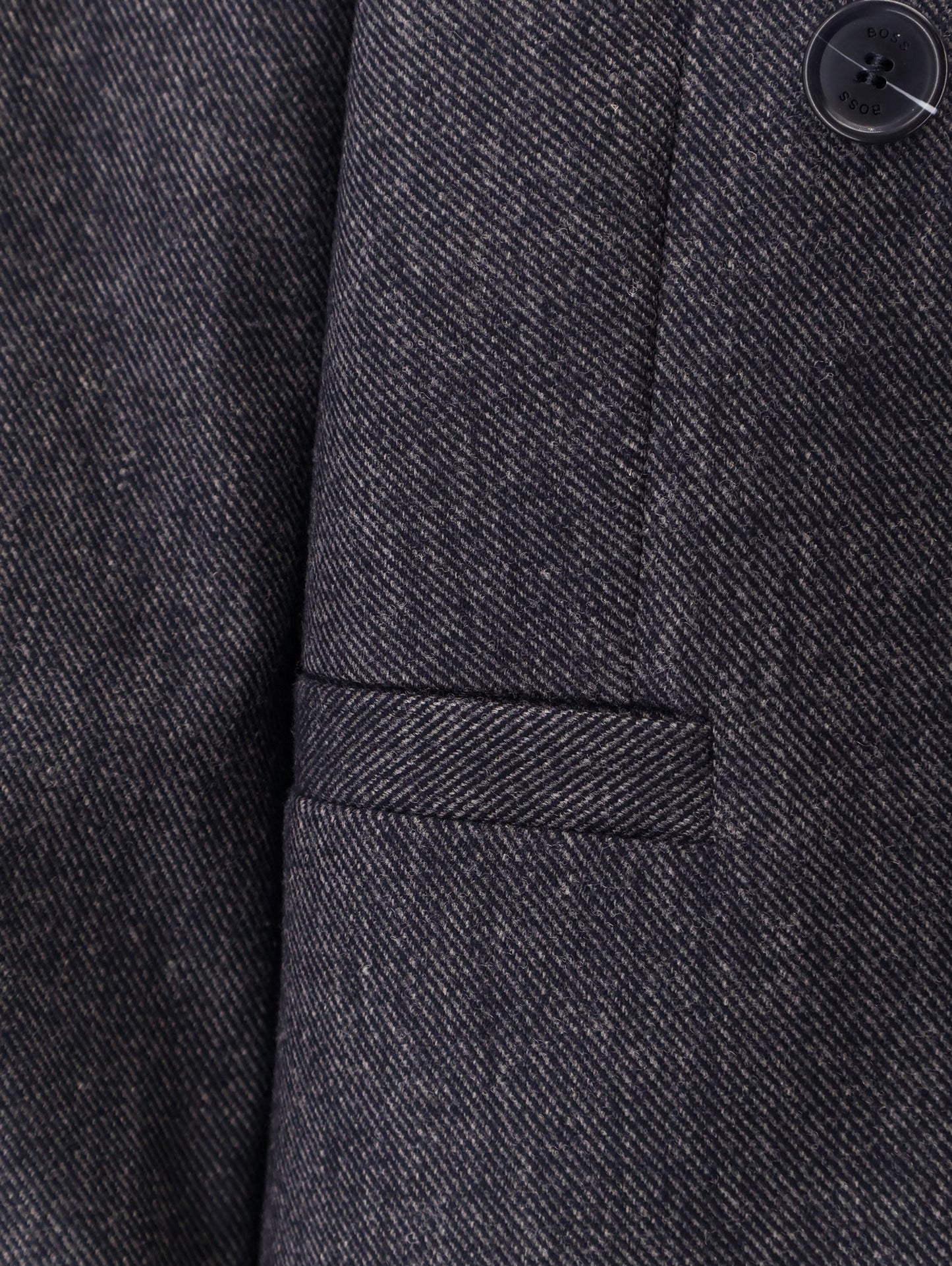 Boss Double Breasted Wool Blend Blazer
