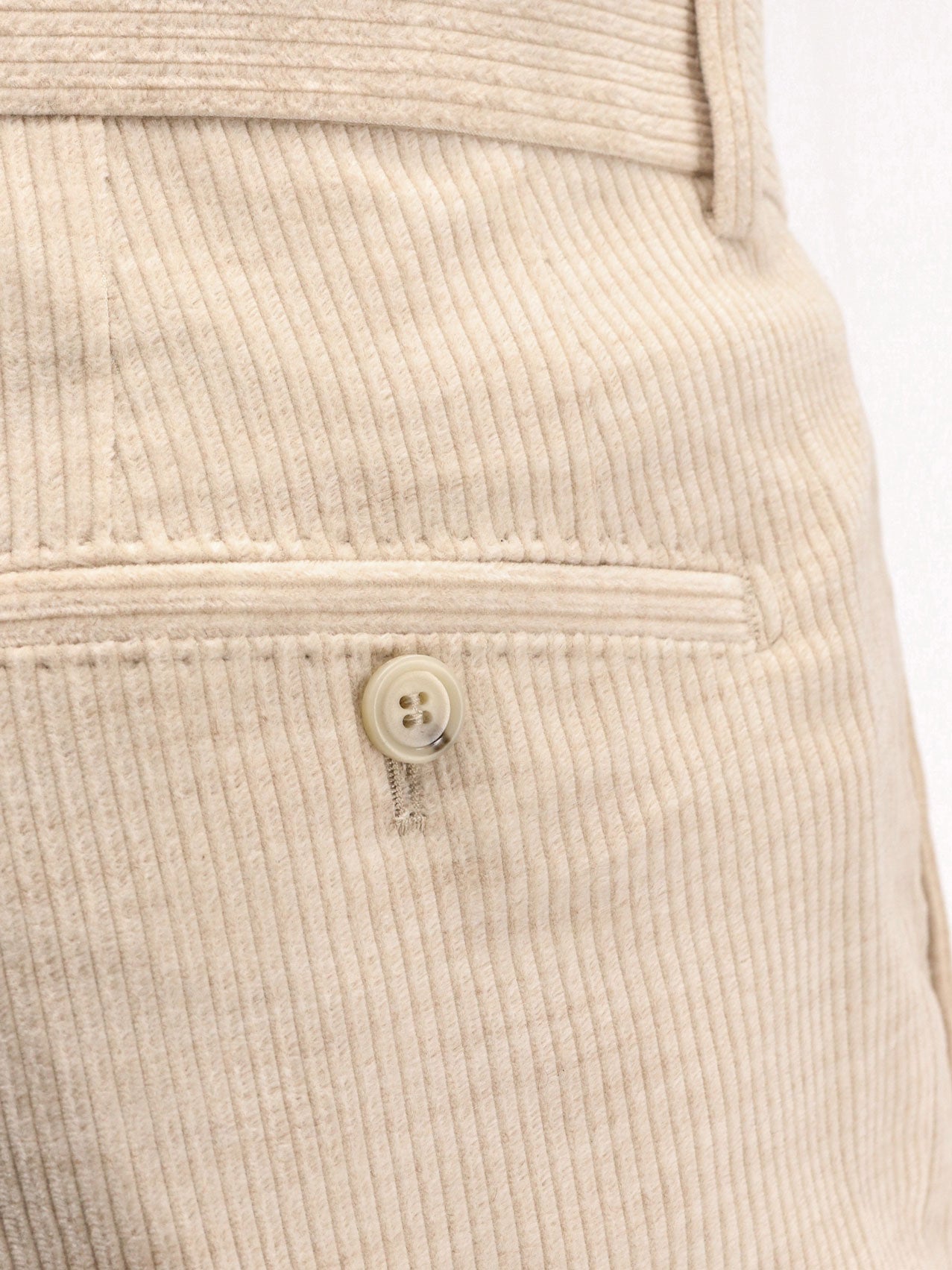 Boss Peet Pleat corduroy trousers - Open Beige