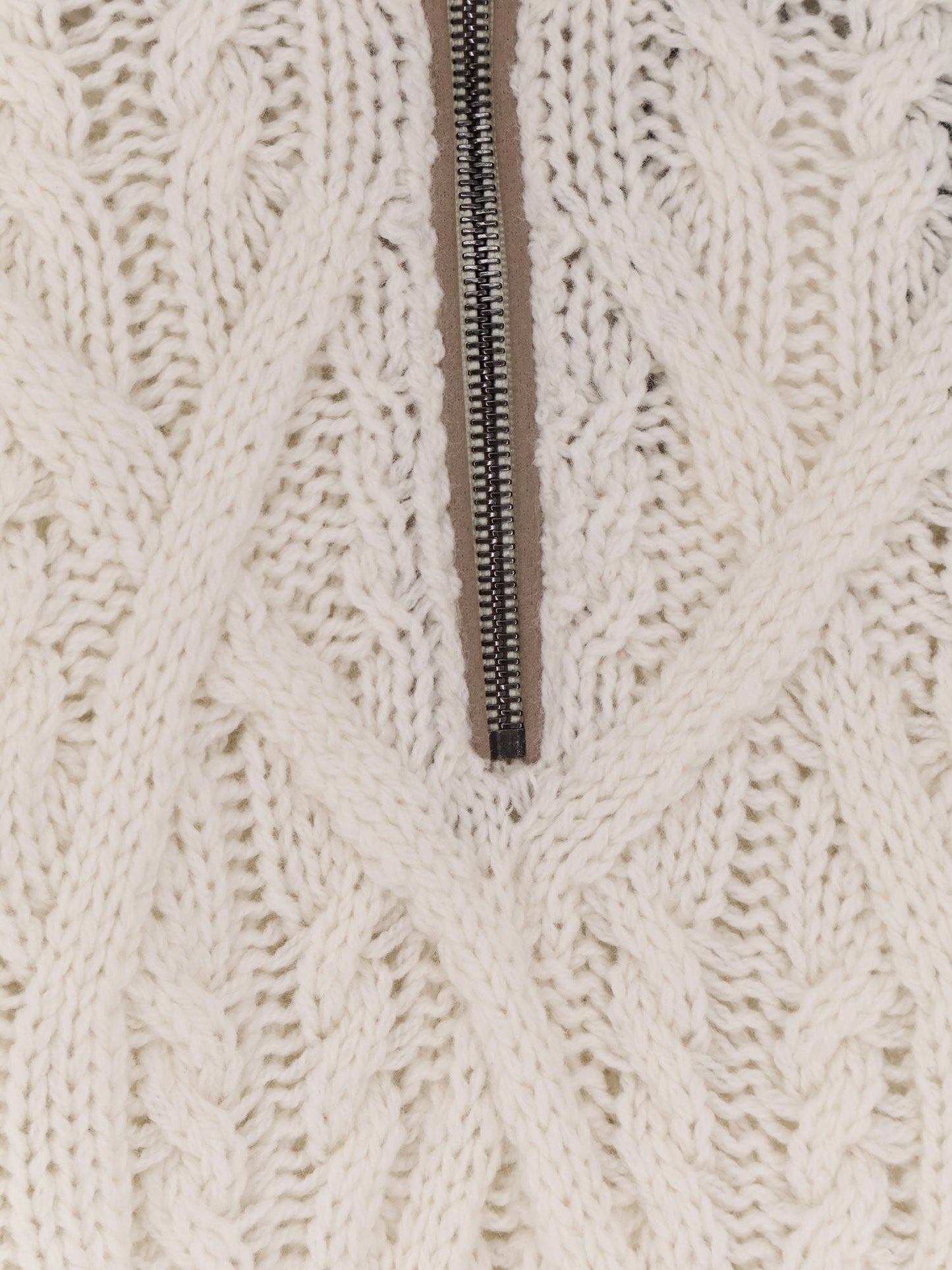 Boss Harpreno virgin wool and cashmere sweater - Open White