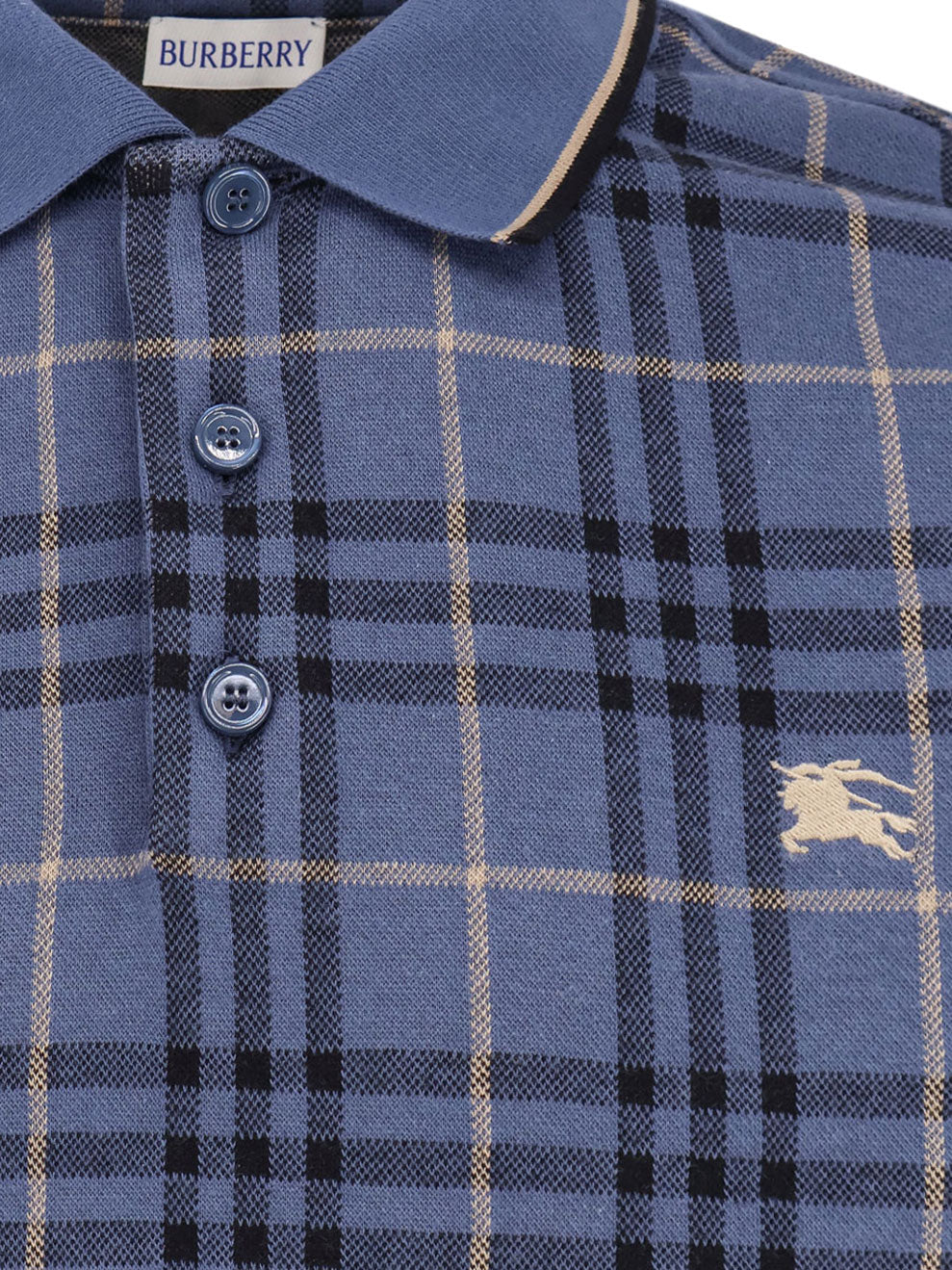 Burberry Stan Polo Shirt With Check Print