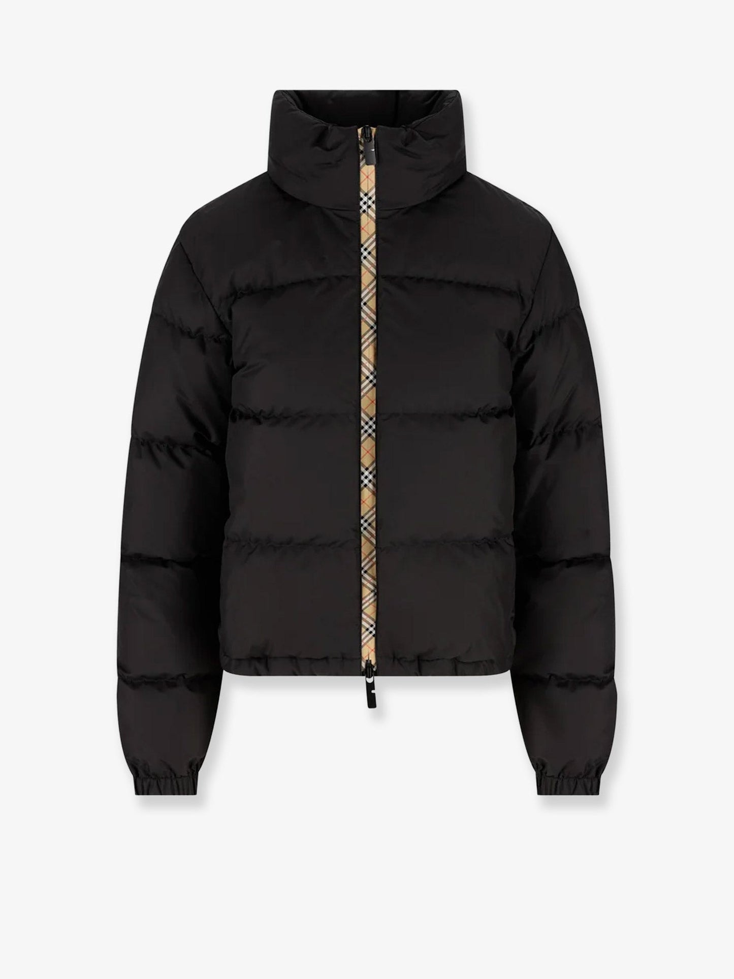 Burberry Snowdon Down Jacket With Check Profile