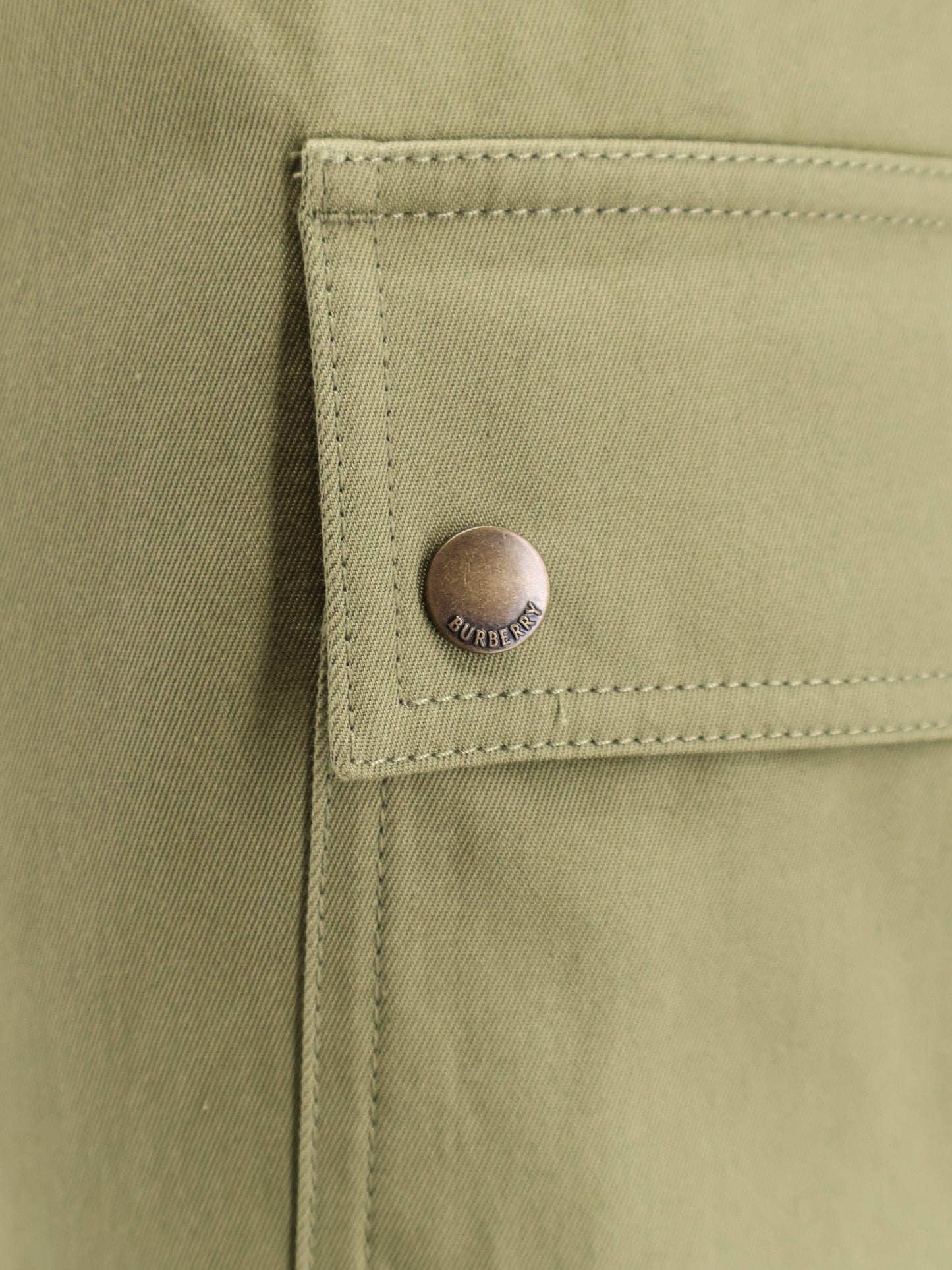 Burberry Cotton Trousers With Logo Embroidery