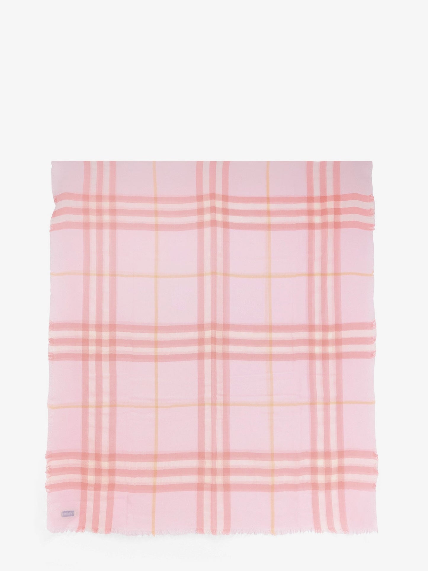 Burberry Wool Scarf With Burberry Check Motif