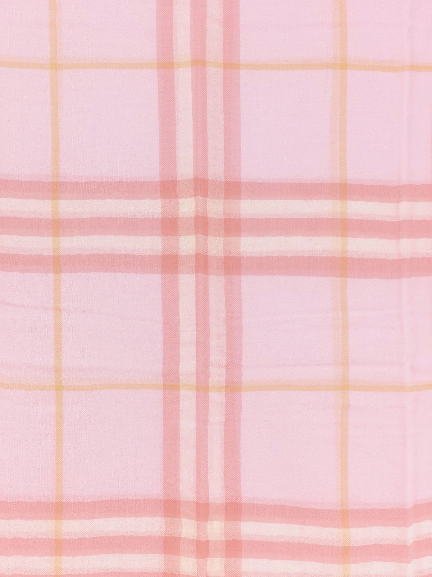 Burberry Wool Scarf With Burberry Check Motif