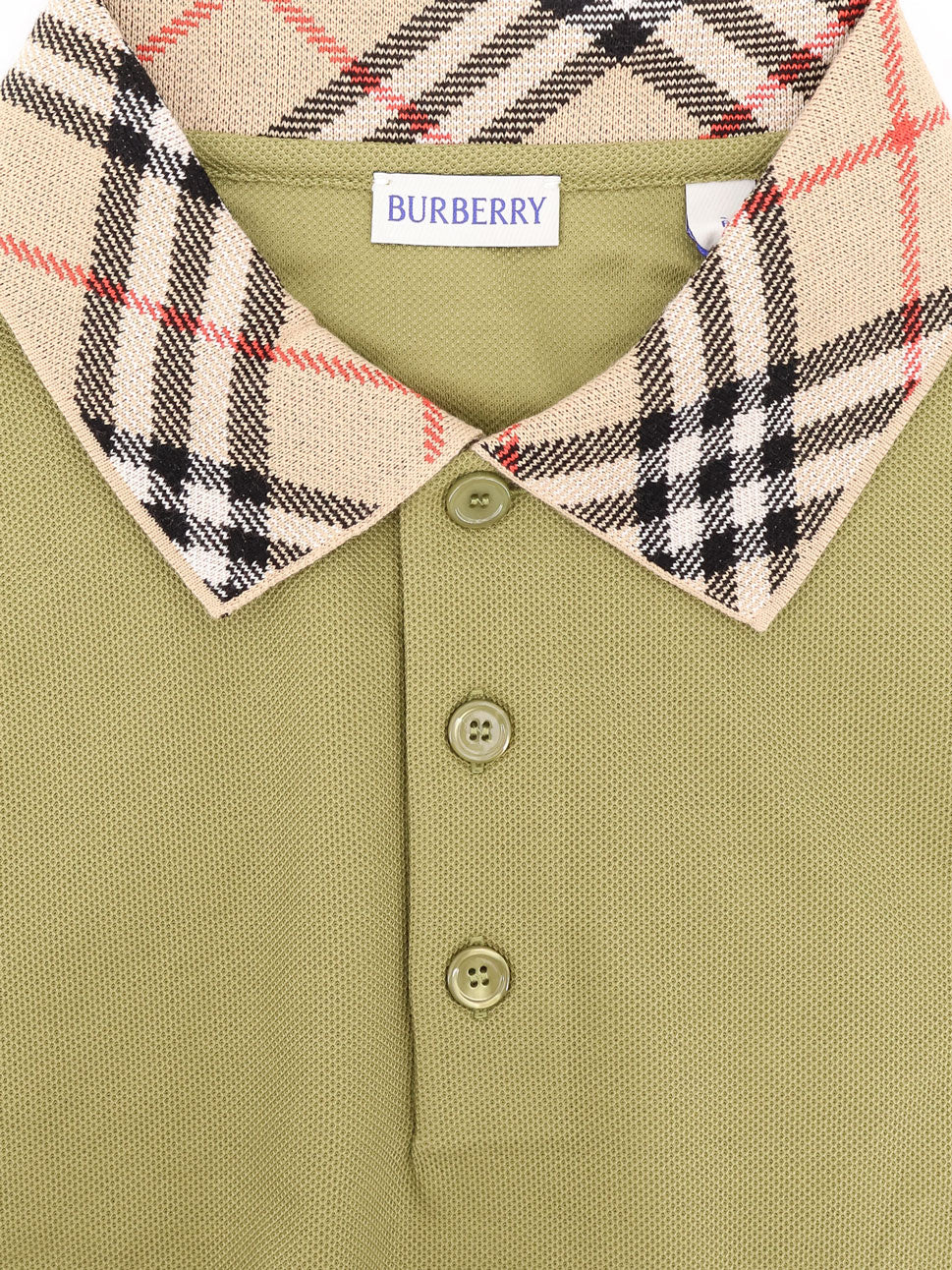 Burberry Organic Cotton Blend Polo Shirt