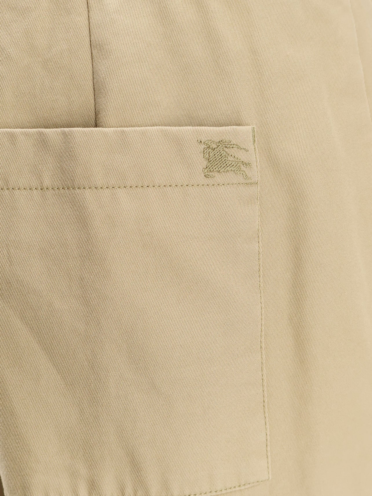 Burberry Burberry Check Cuffed Cotton Trousers