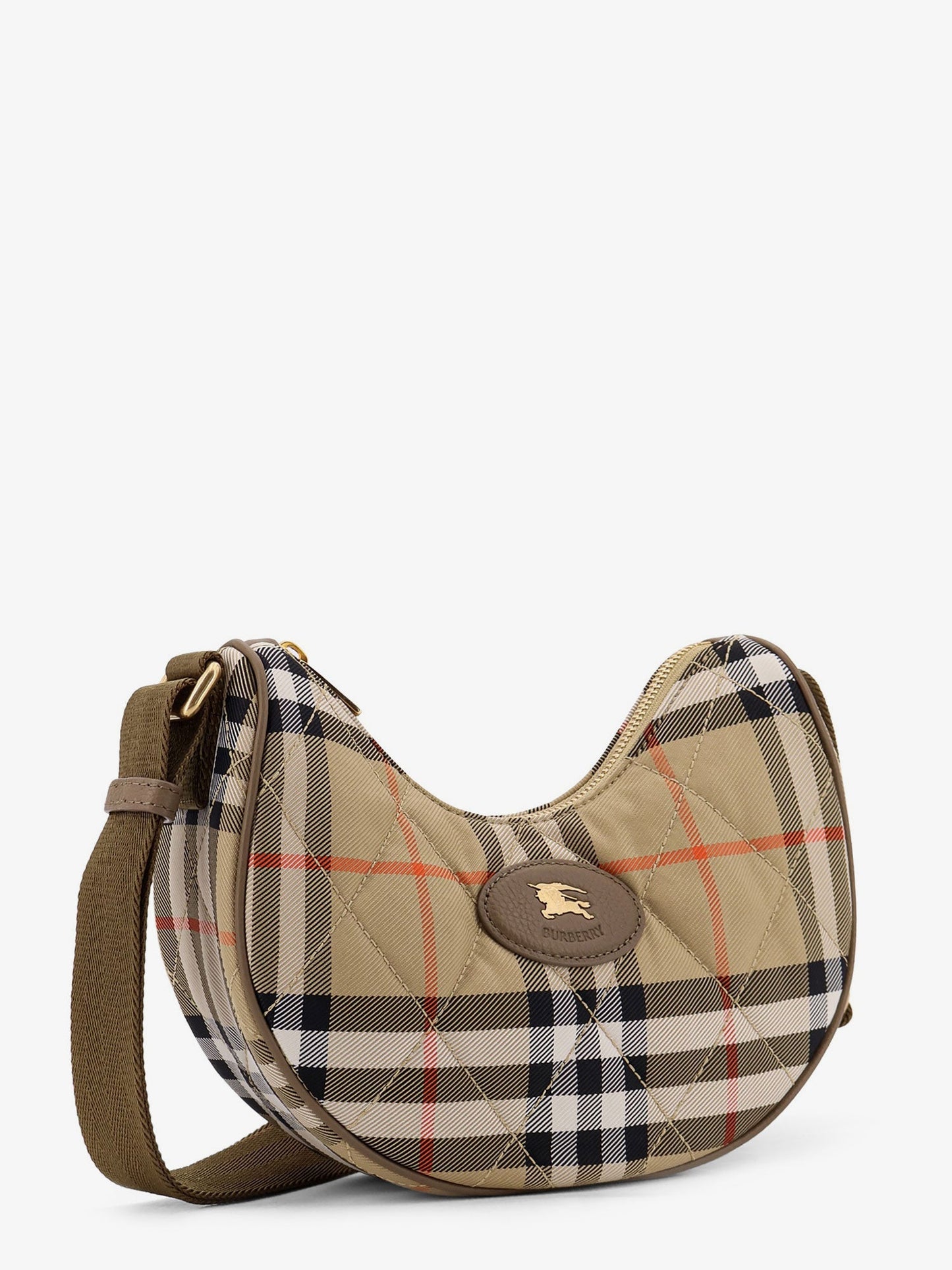 Burberry Burberry Check Fabric Shoulder Bag
