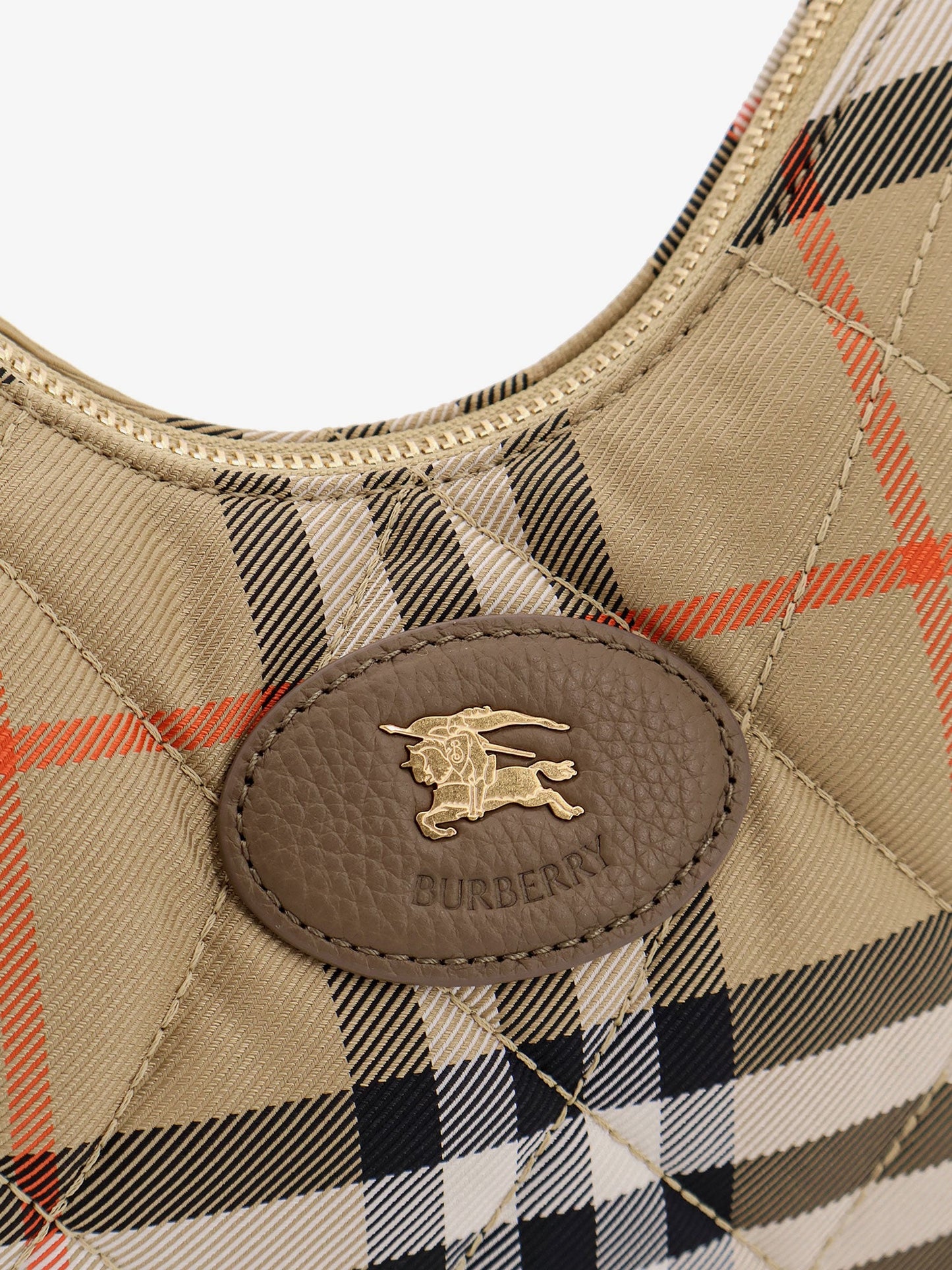 Burberry Burberry Check Fabric Shoulder Bag
