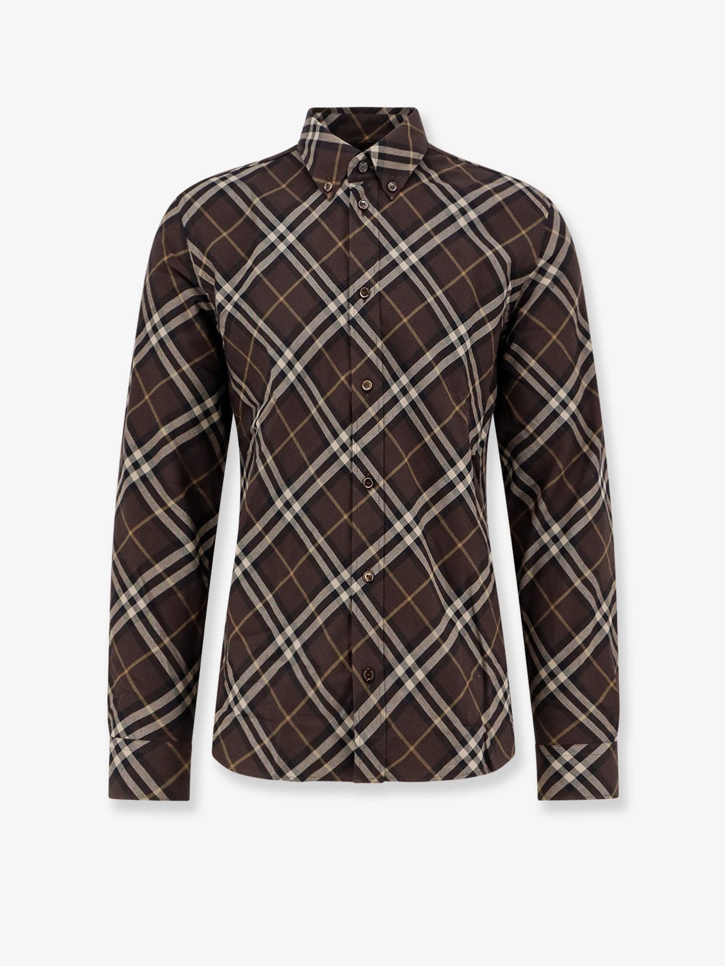 Burberry Cotton Shirt With Check Motif