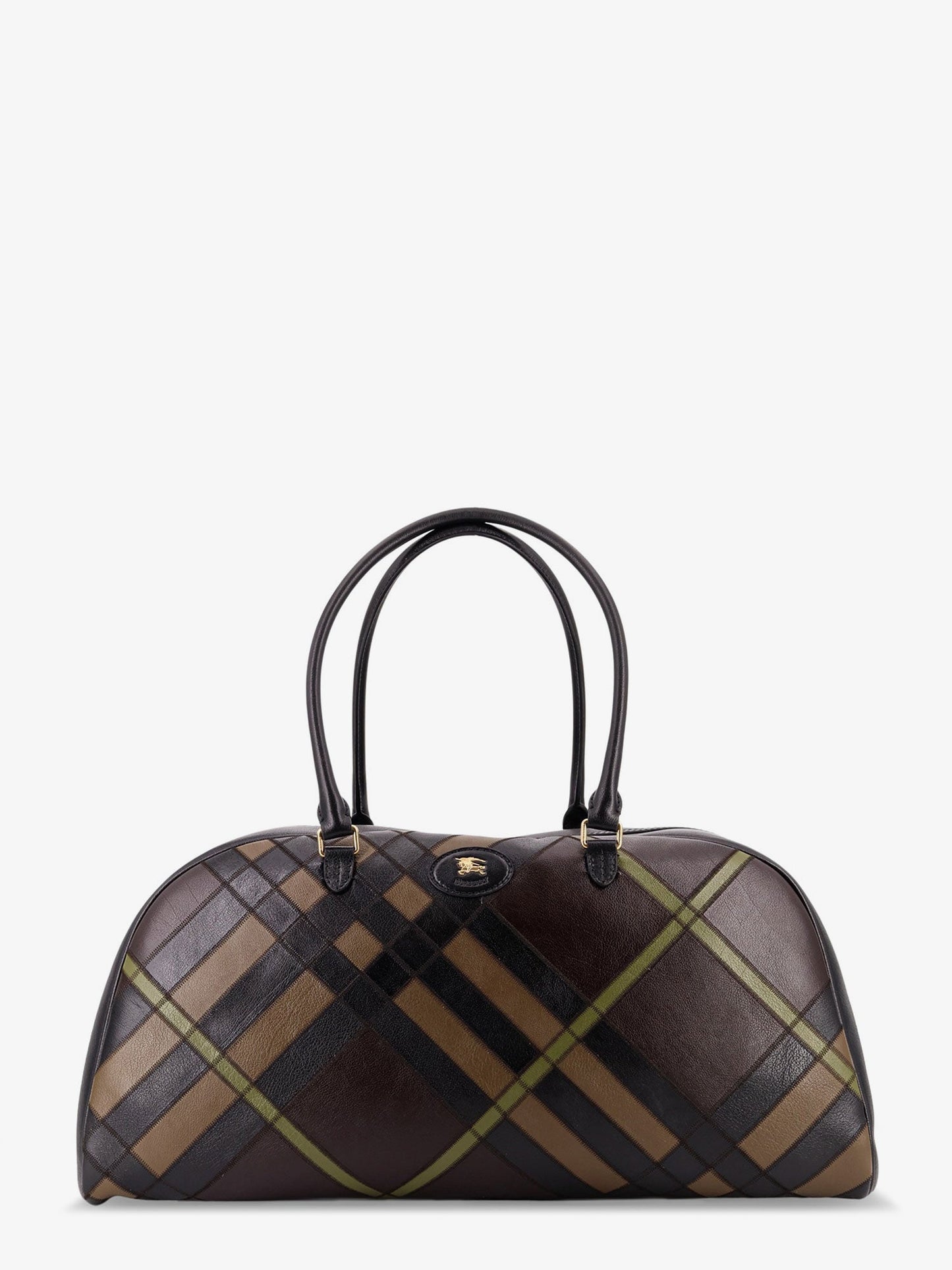 Burberry Bowling Highlands Extra Large Leather Bag