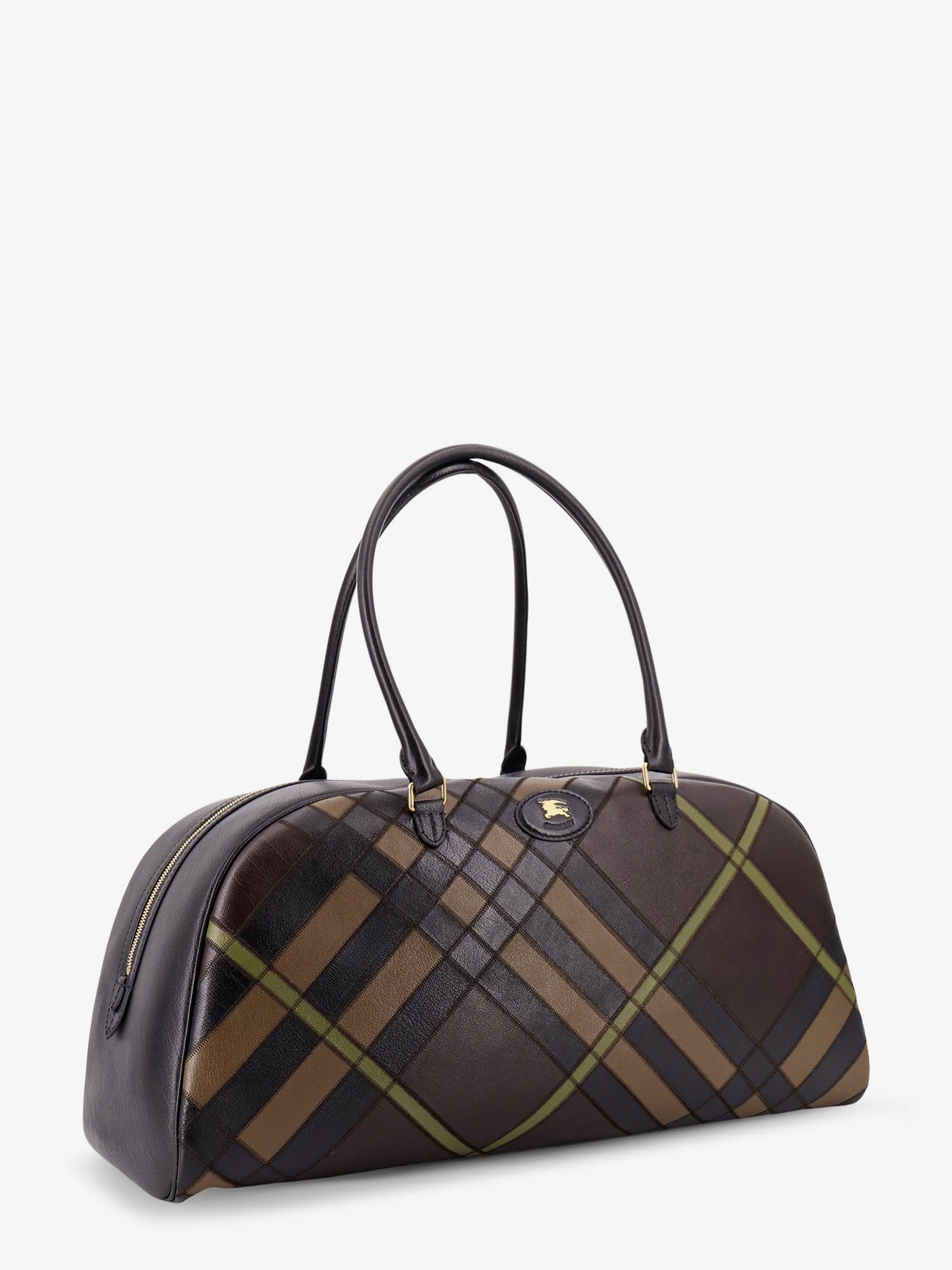 Burberry Bowling Highlands Extra Large Leather Bag