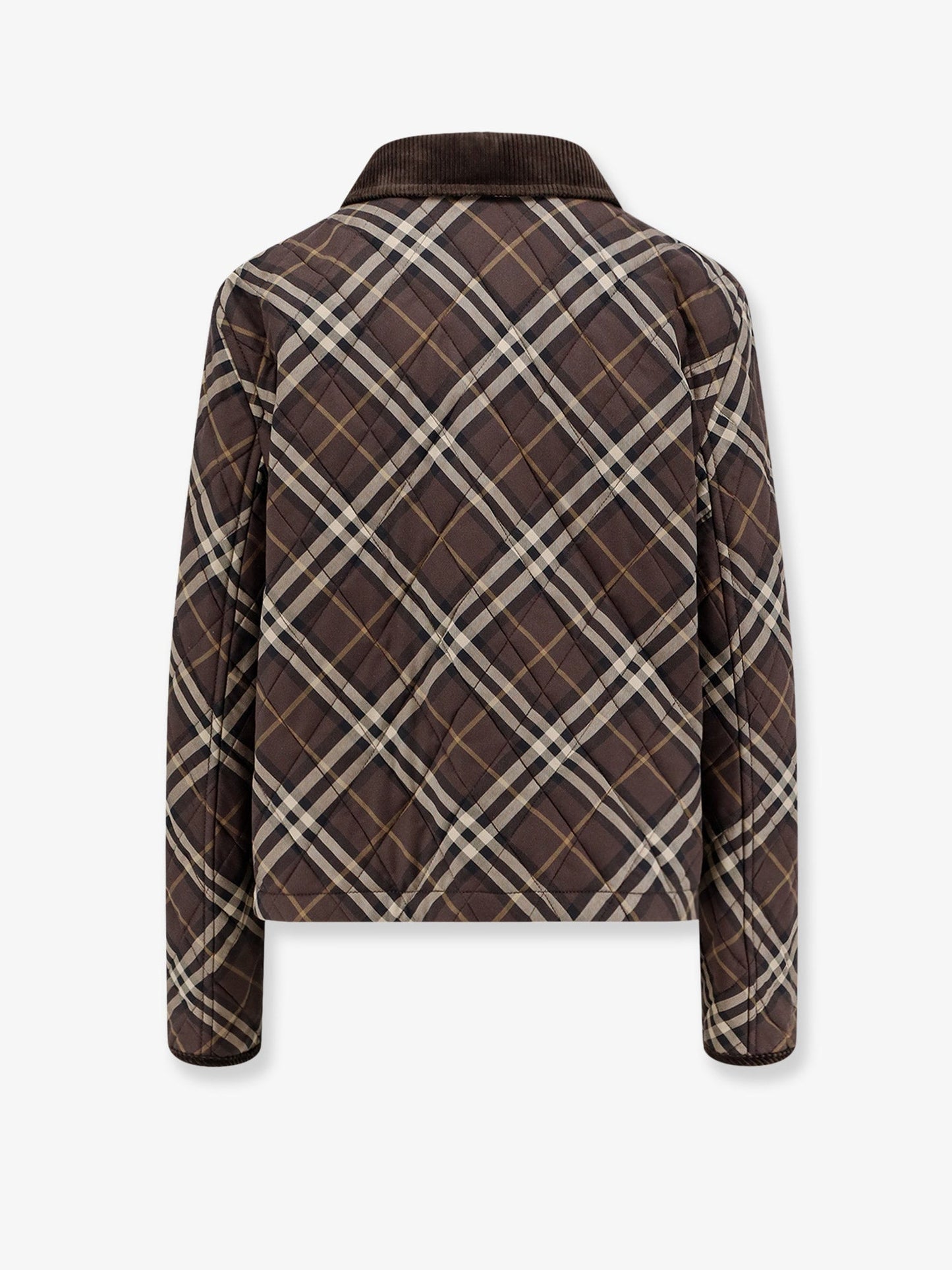 Burberry Padded Cotton Jacket With Check Pattern
